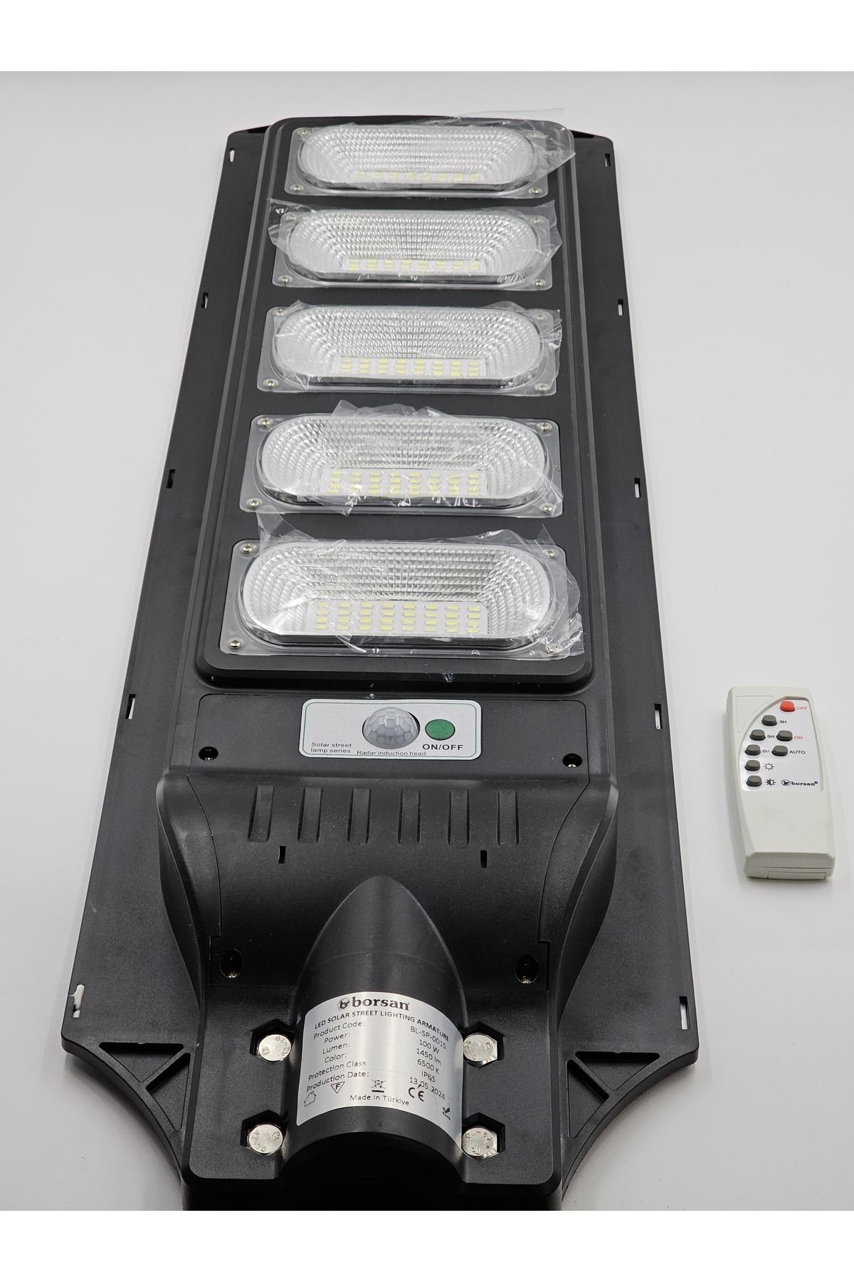 Borsan 100 W LEDLİ SOLAR SOKAK ARMATÜRÜ BEYAZ