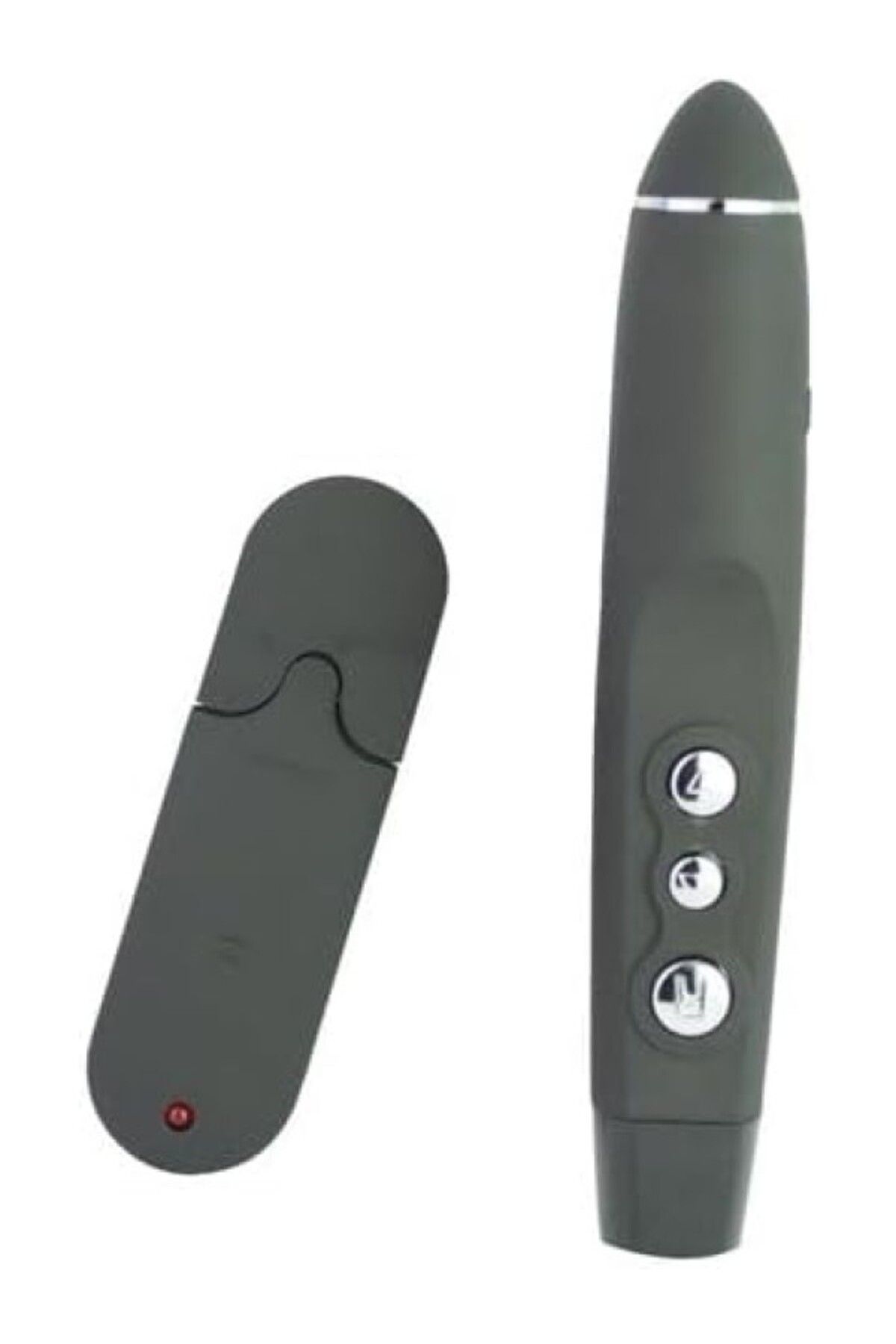 ShopZum Sunum Kumandası Laser Pointer Kablosuz Lazer Çantalı Sunum Kalemi Tak Çalıştır Pp1100