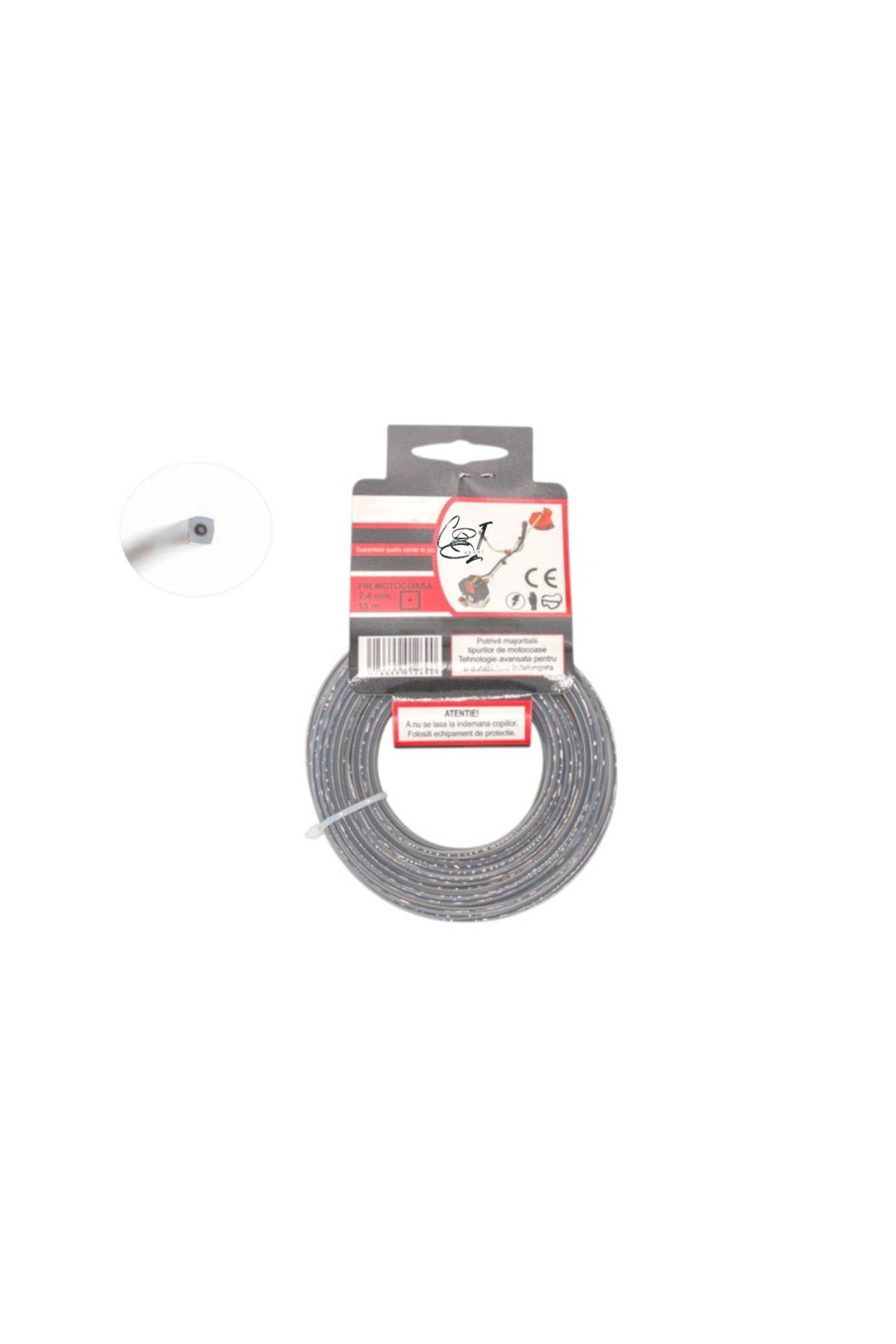 COBI SMART®-Trimmer line with metal insert Ripper dual square, 2.4 mm x 15 m – COBI SMART® 1