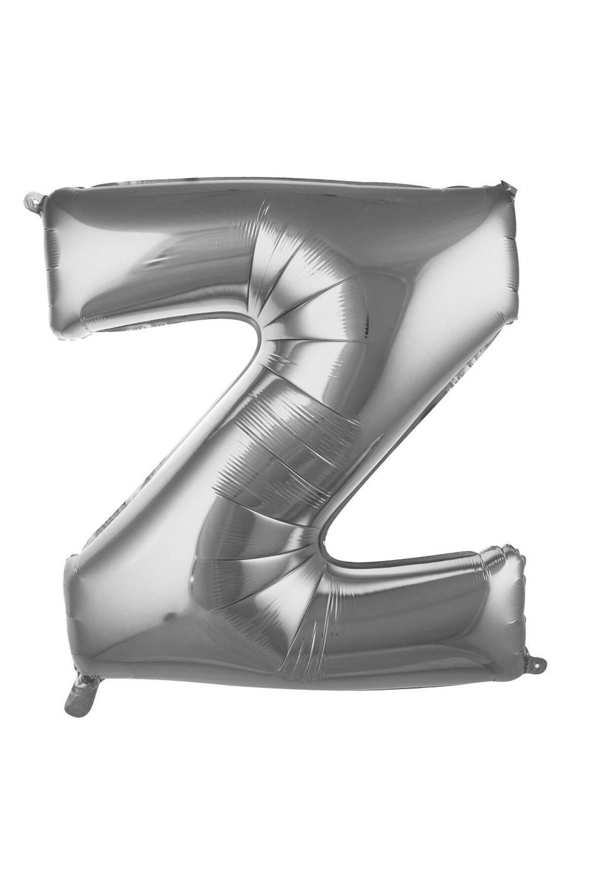 PARTİMİO PARTİ MALZEMELERİ Harf Folyo Balon Gümüş Renk 34'' (76cm)