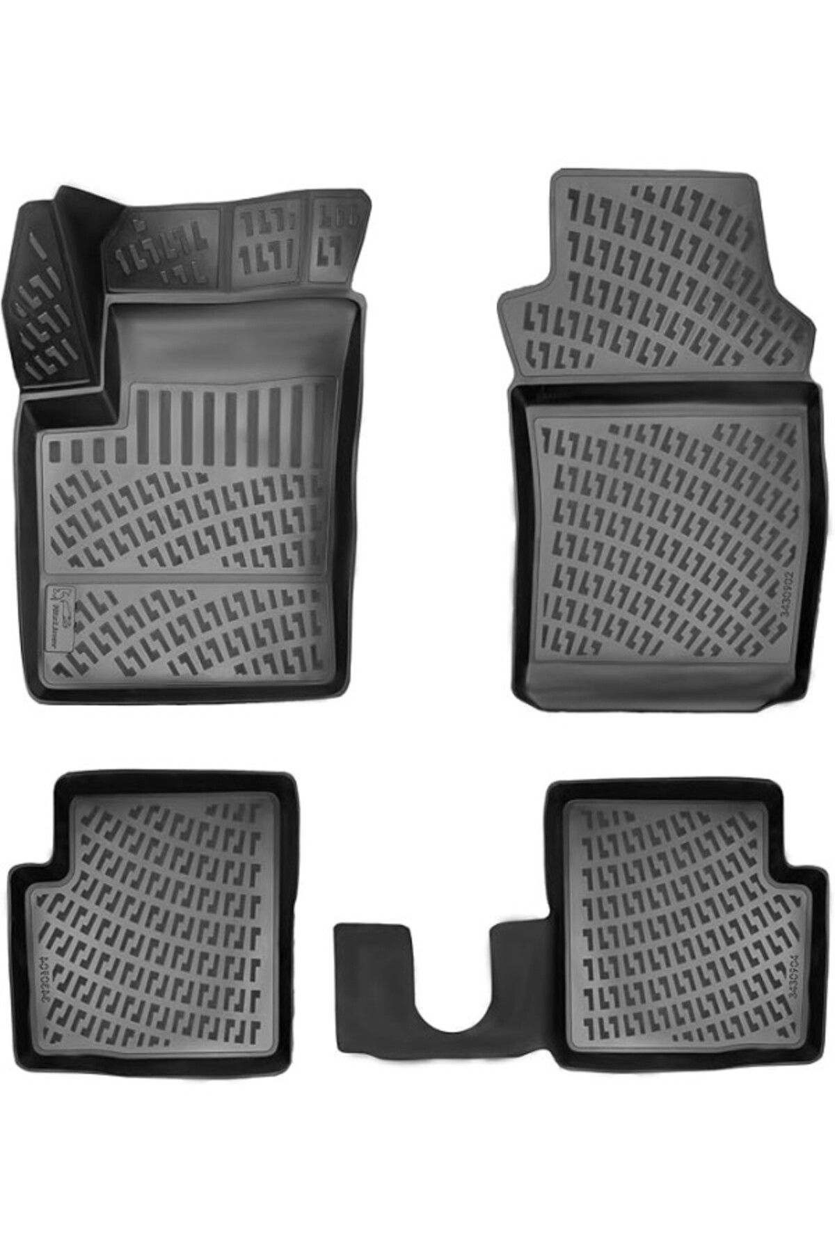 ShopZum Rizline Fiat 500 2007 Sonrası Uyumlu 3D Havuzlu Paspas
