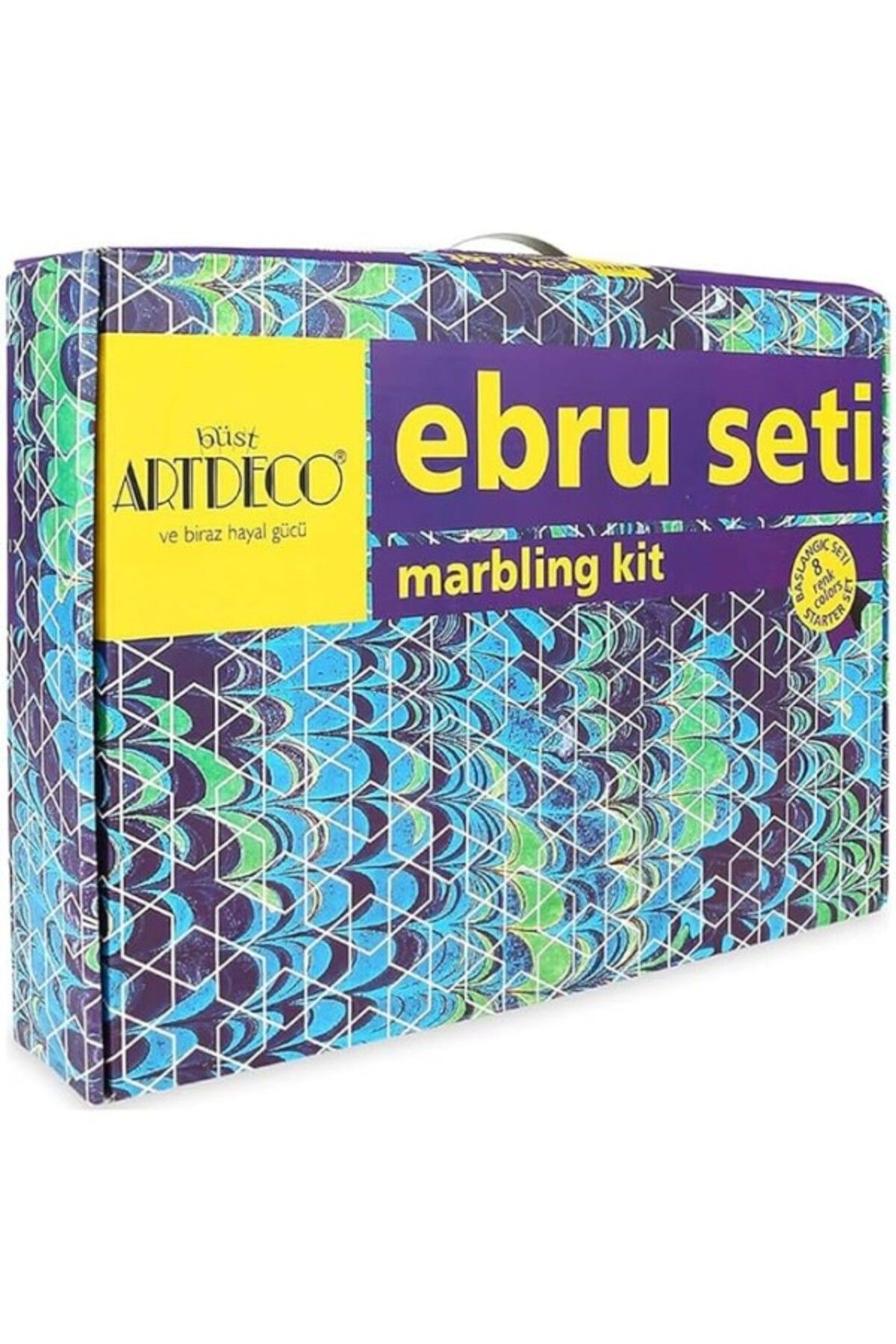 ShopZum Artdeco, Lv-Y-016, Ebru Başlangıç Seti, 8 Renk