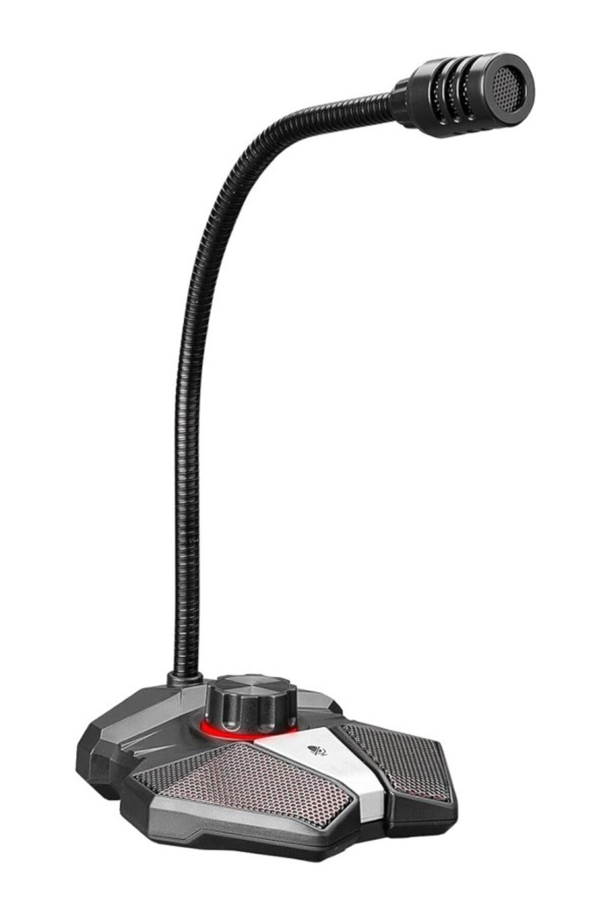 ShopZum Rmx-M8 Tornado Gri Usb Masaüstü Led Mikrofon