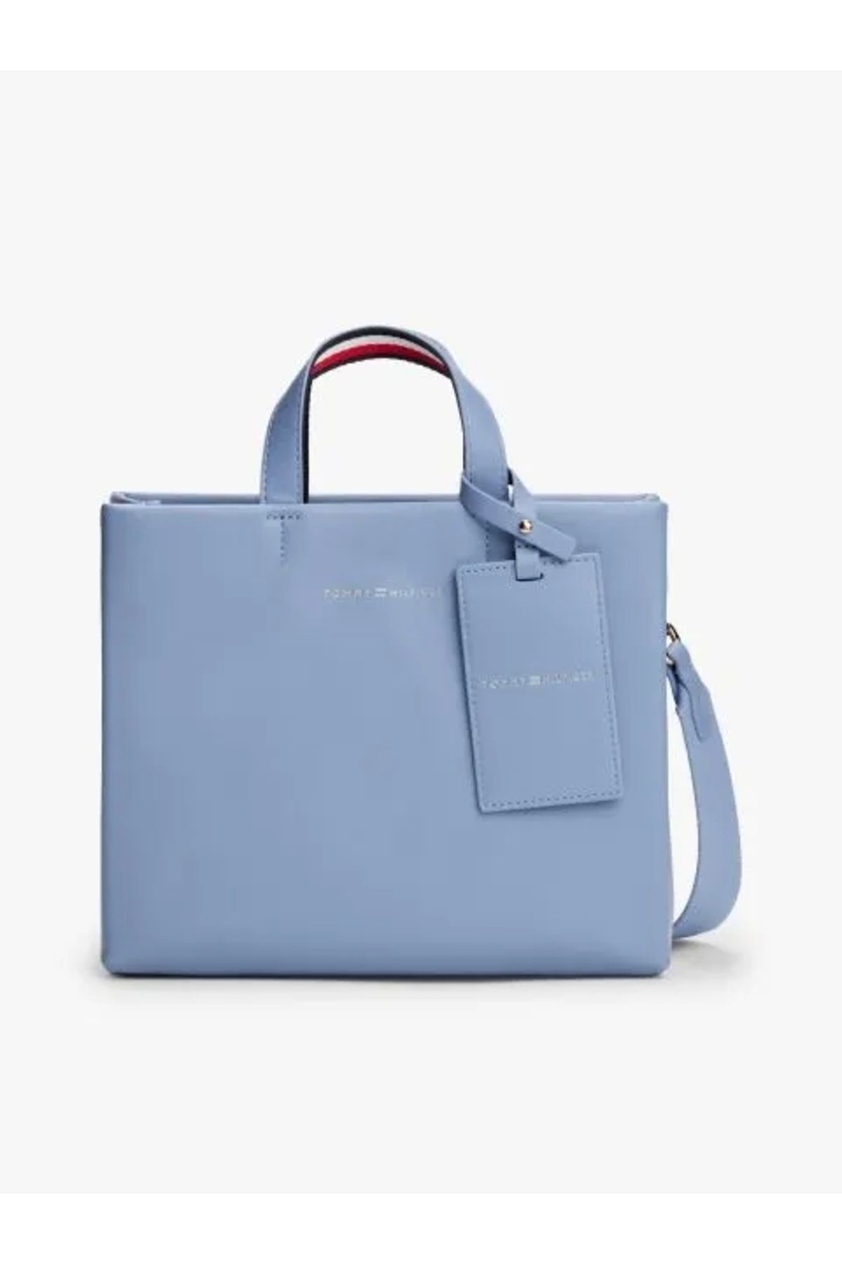 Tommy Hilfiger TH ESTABLISHED MED SHOPPER Kadın Mavi Çanta AW0AW17508C2B