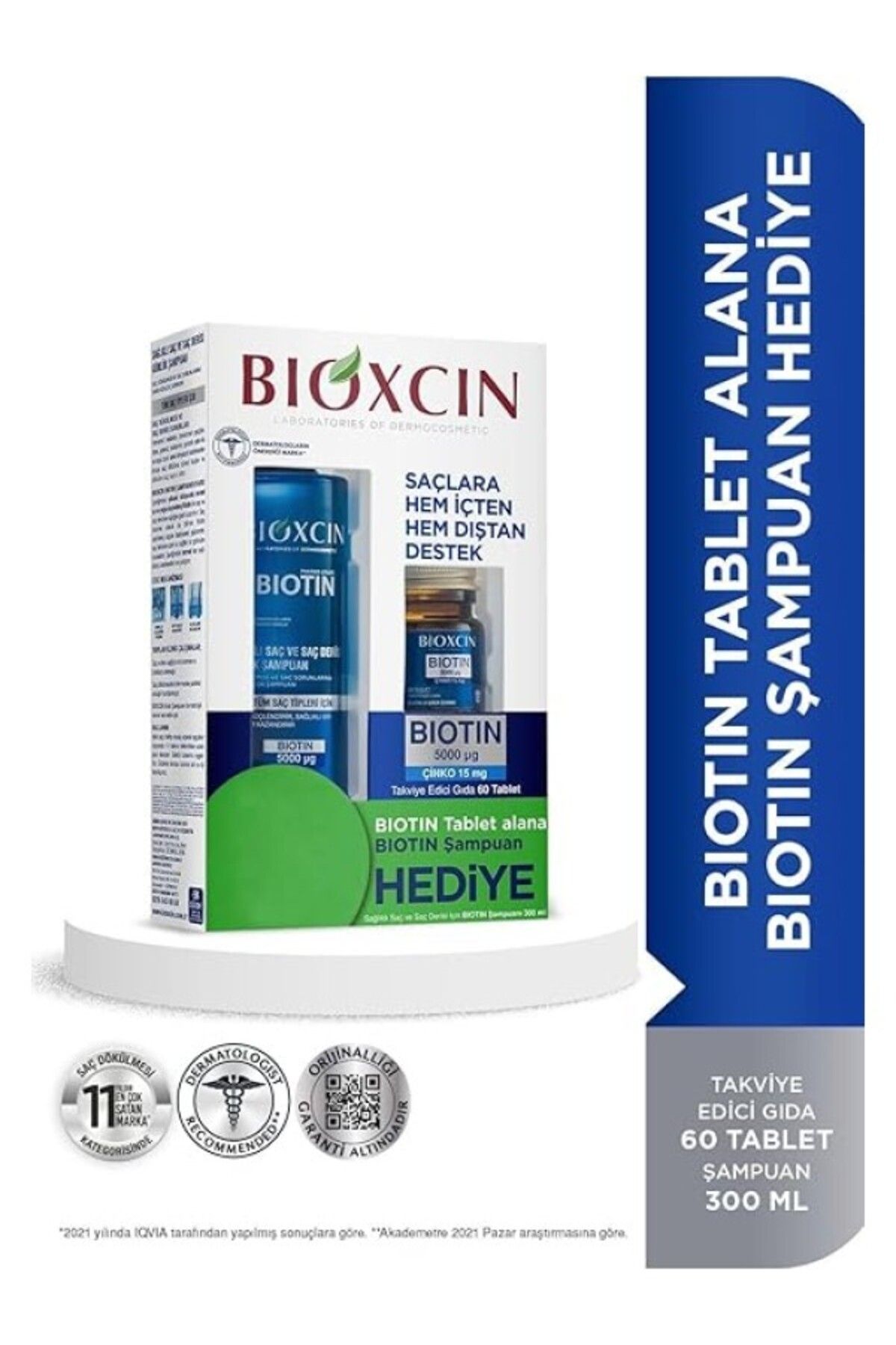 ShopZum & 15 Mg Çinko 60 Tablet + Günlük Şampuan 300 Ml