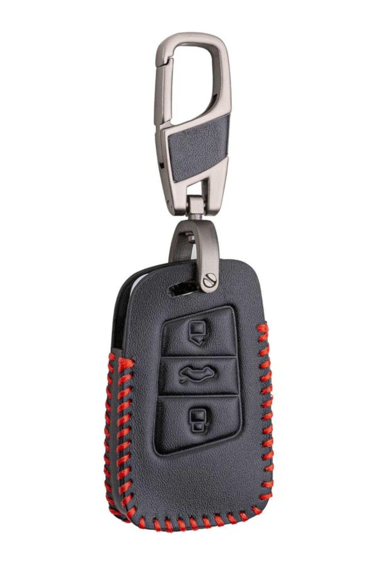 ShopZum Deri Anahtar Kılıfı (Vw Passat Deri Anahtar Kılıfı (Anahtarsız Giriş) Ile Uyumlu)