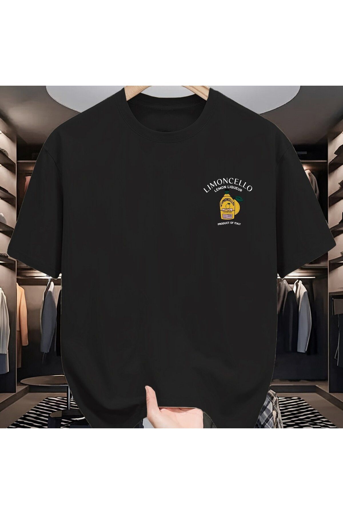 Jakinta Outdoors Baskılı Oversize Bisiklet Yaka Tişört Pamuk Penye 2 İplik Unisex & Günlük Rahat