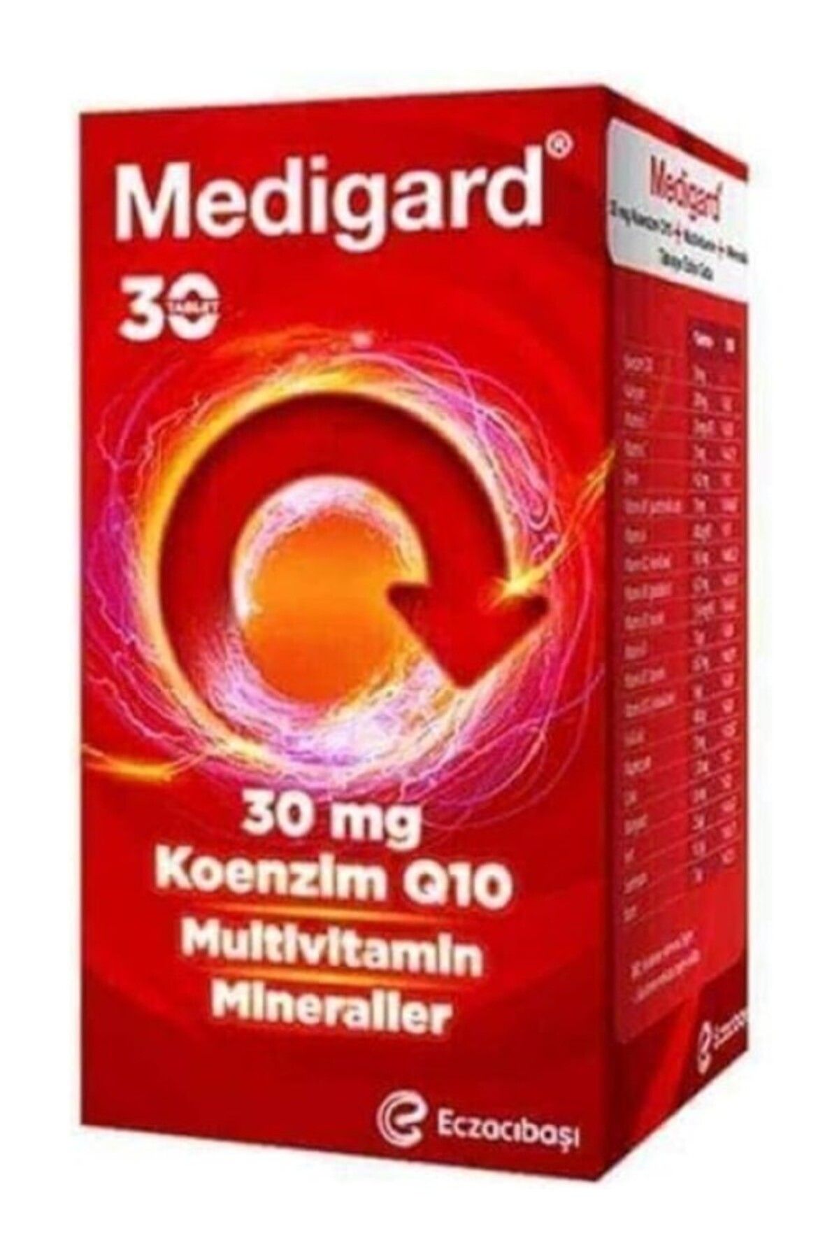 ShopZum Medigard 30 Mg Koenzim Q10 & Multivitamin & Minareller 30 Tablet