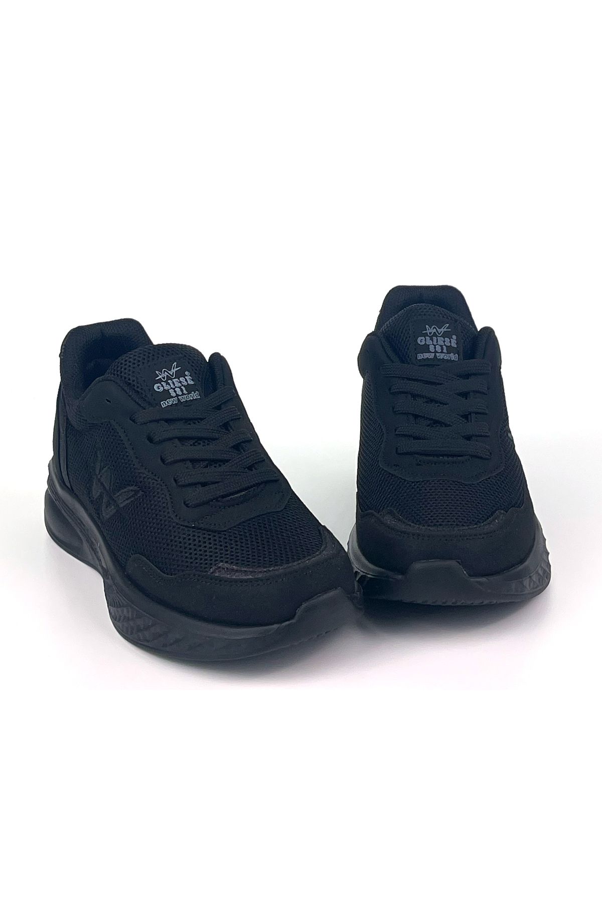 KAJILA Kadın Siyah Hafif Fileli Günlük Rahat Sneaker Spor Ayakkabı