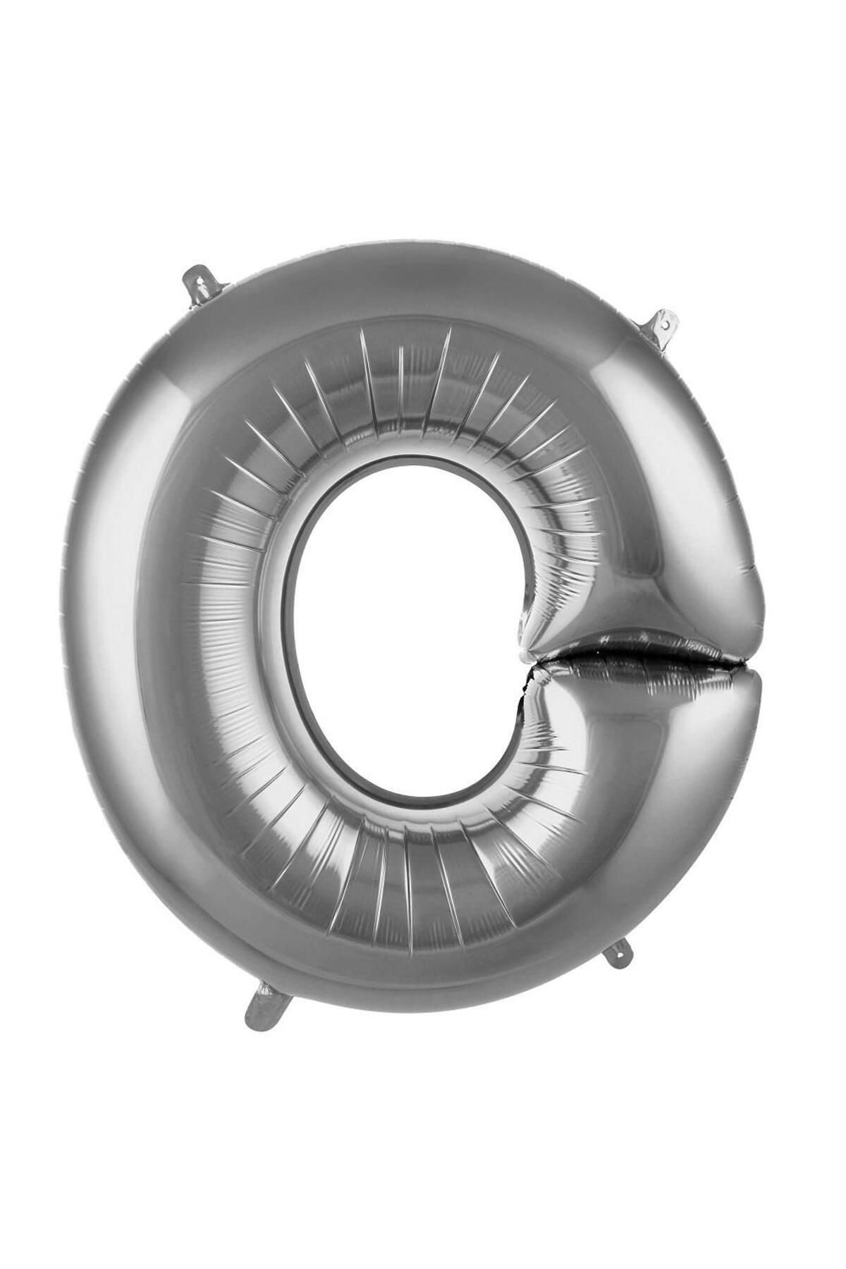 PARTİMİO PARTİ MALZEMELERİ Harf Folyo Balon Gümüş Renk 34'' (76cm)