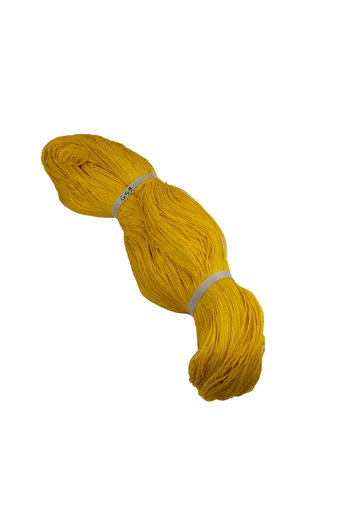 Prestij Boncuk Çile Kağıt İp Çanta ve Hobi El Örgü İpi G59 Sarı 400-500 gr