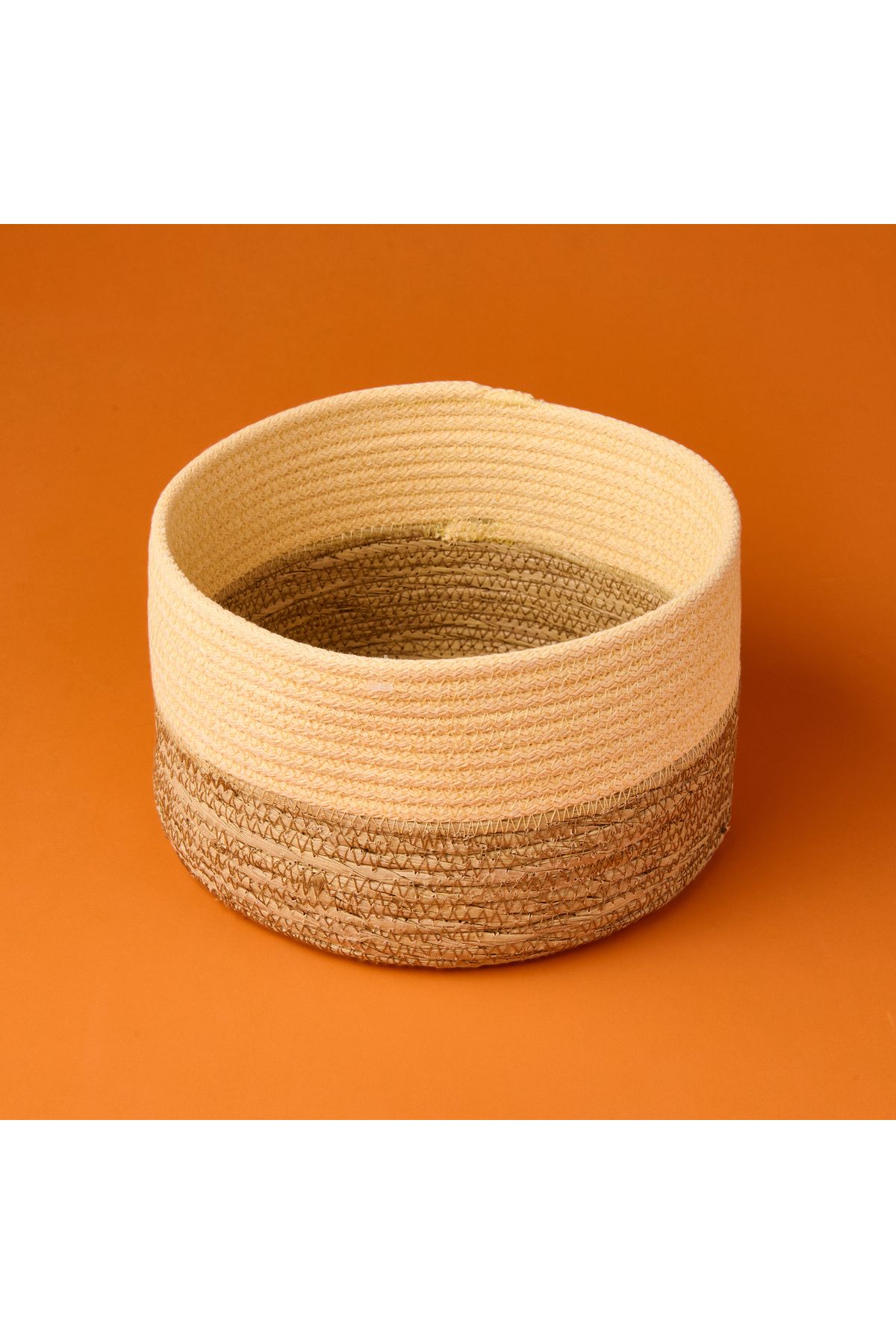 Simple Living Sun Madness Büyük Dekoratif Sepet - Bej / Kahverengi - 22x12 cm