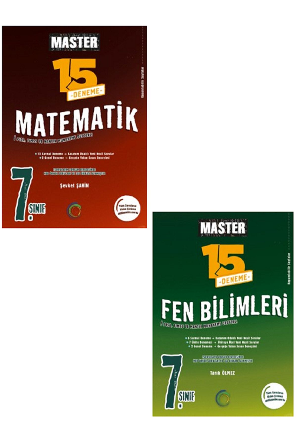 Evrensel İletişim Yayınları 7.Sınıf Okyanus Master Matematik 15 Deneme + 7.Sınıf Okyanus Master Fen Bilimleri 15 Deneme /2 KİTAP