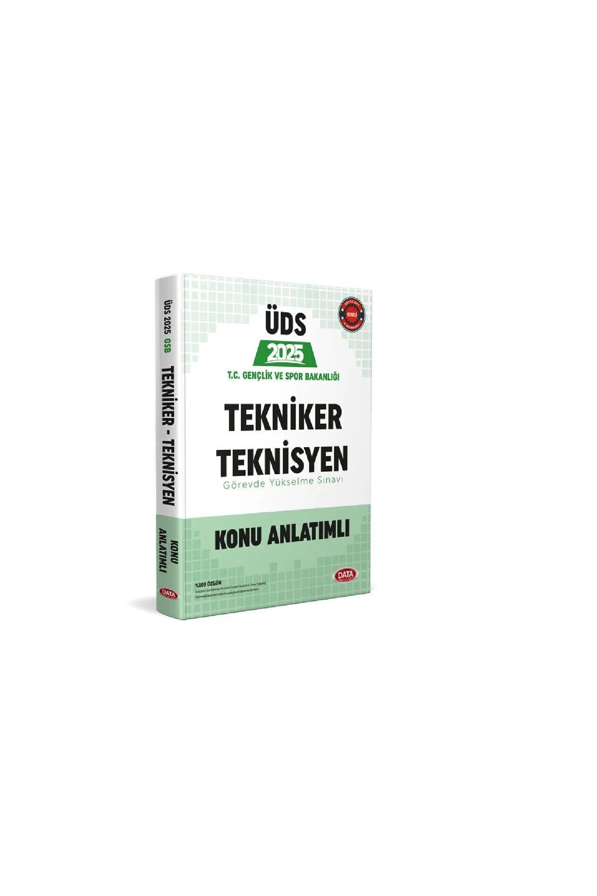 Data Yayınları T.C. Gençlik ve Spor Bakanlığı Tekniker - Teknisyen ÜDS Konu Anlatımlı 2025