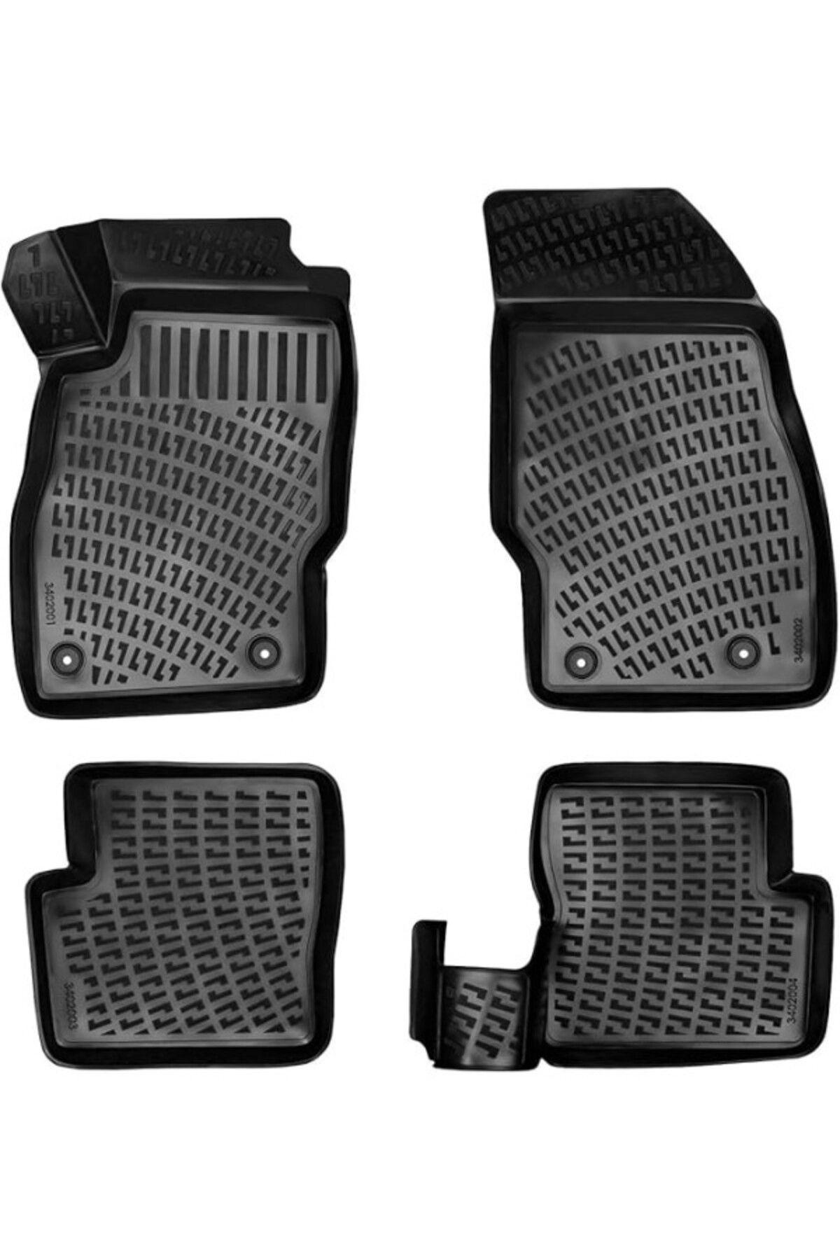 ShopZum Opel Corsa 2014-2019 Uyumlu 3D Havuzlu Paspas