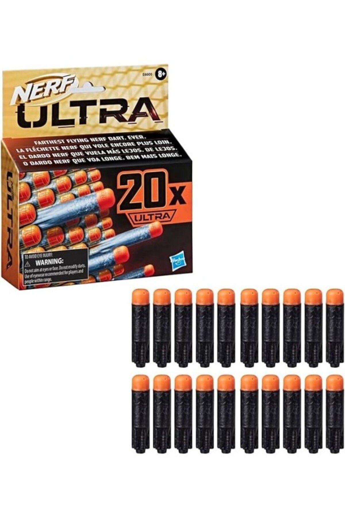 ShopZum Nerf Ultra 20-Dart Dolum Paketi, Yalnızca Nerf Ultra Blasterler E6600Eu6 Ile Uyumlu, 20 Resmi Nerf