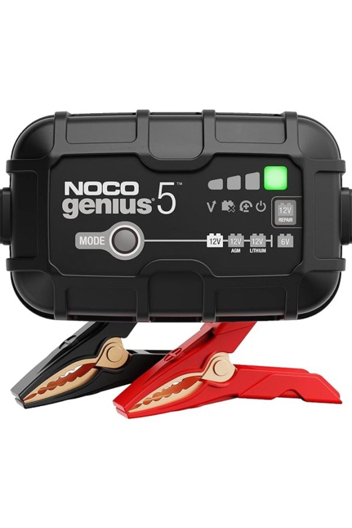 ShopZum Genius5Eu 6V&12V 5A Akıllı Akü Şarj Ve Akü Bakım Desülfatör ,Siyah
