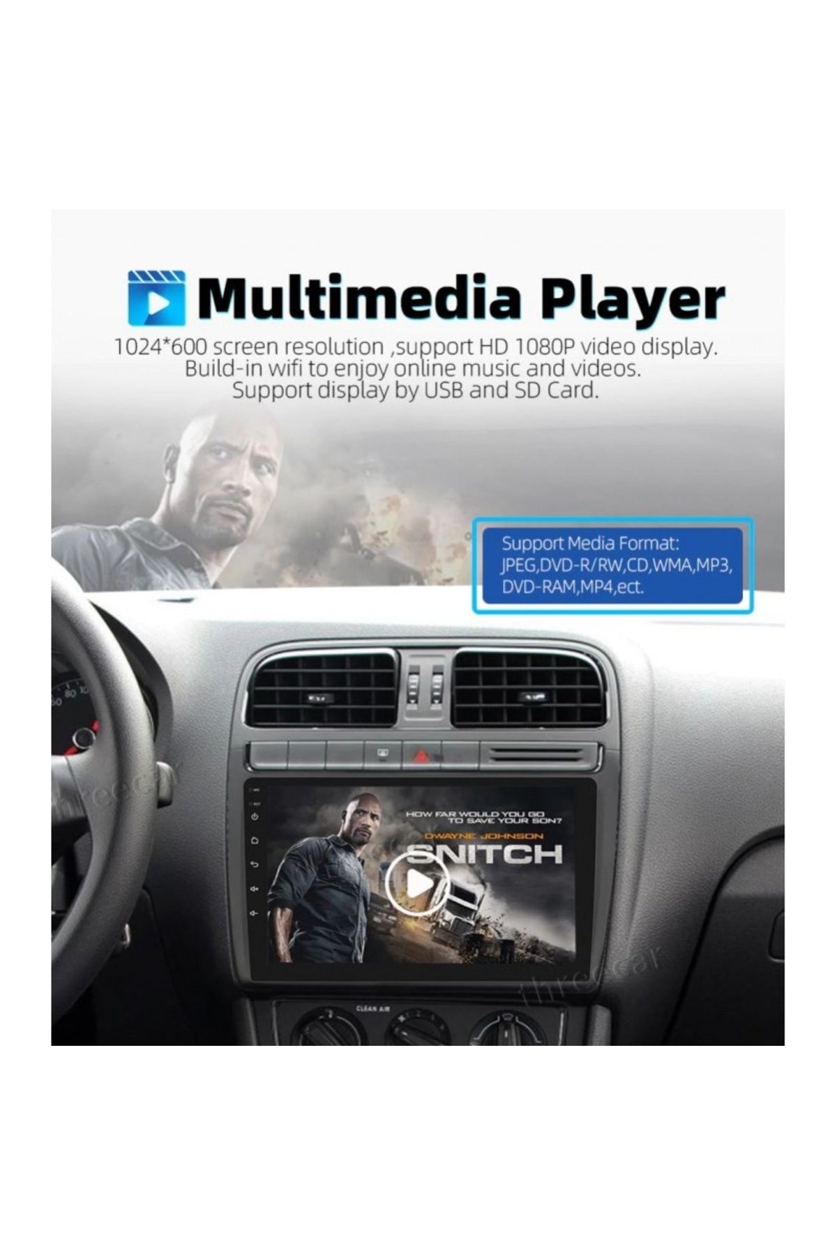 TECHSTAR-® Android 8.1 Car Multimedia Navigation, Gps, Bluetooth, Mirrorlink Dsp, Obd2, 1gb Ram And 1 8