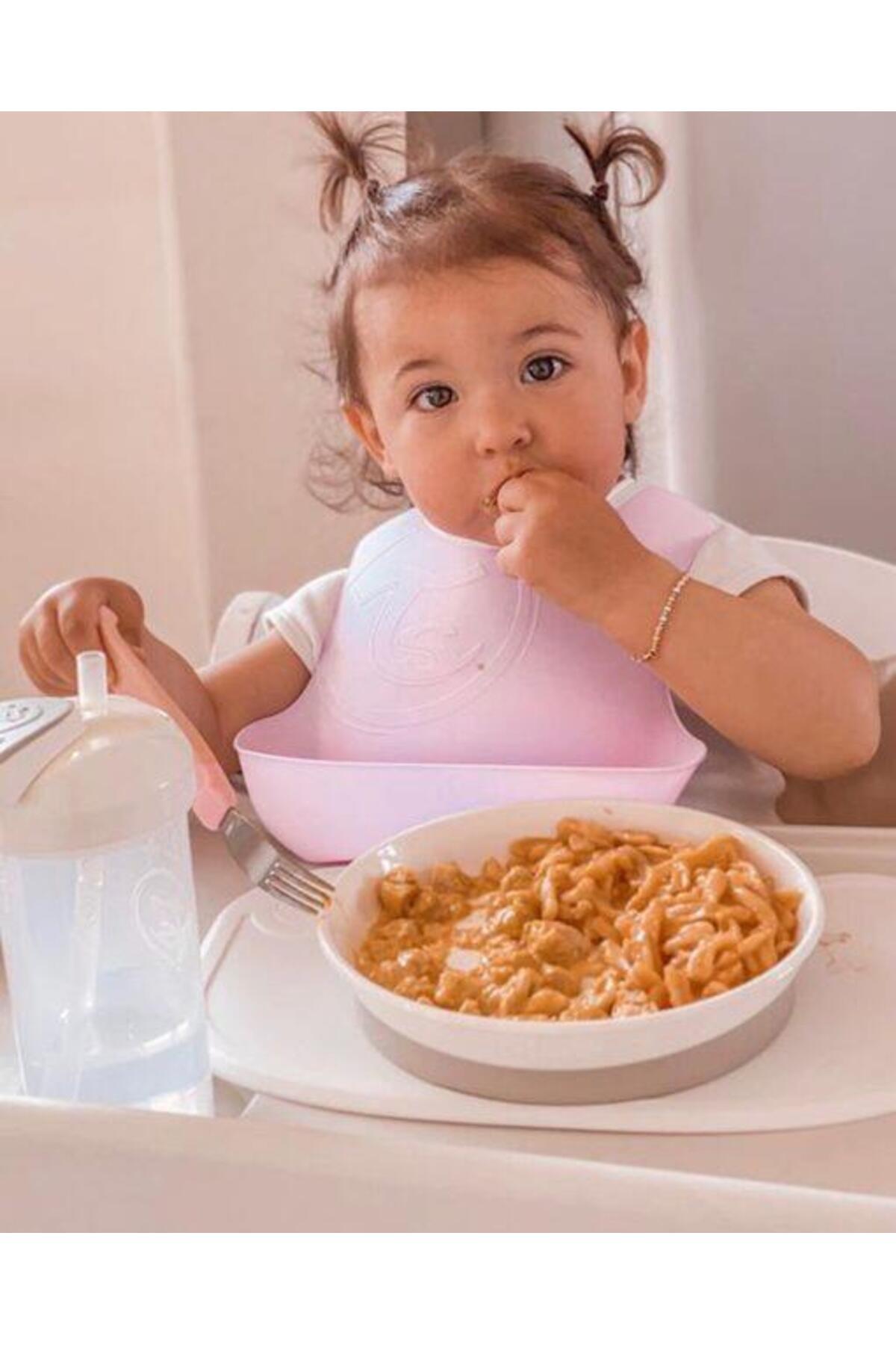 Twistshake Pembe Vakumlu Bebek Çocuk Tabak ve Mama Altlığı Seti fotoğrafı 7 (önizleme)