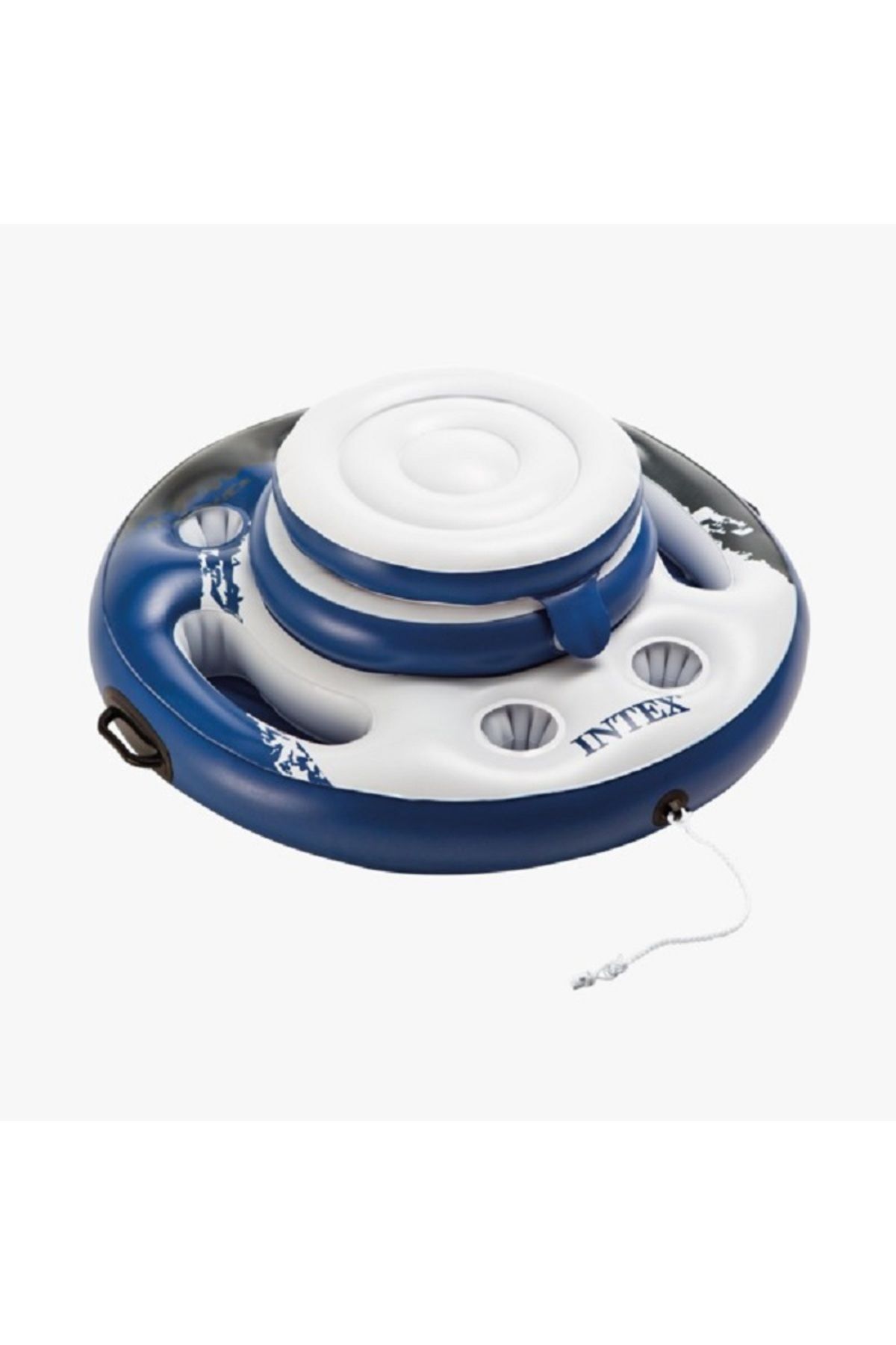 Intex-Mega Chill Durable Inflatable Round Floating Cooler Multicolor 1