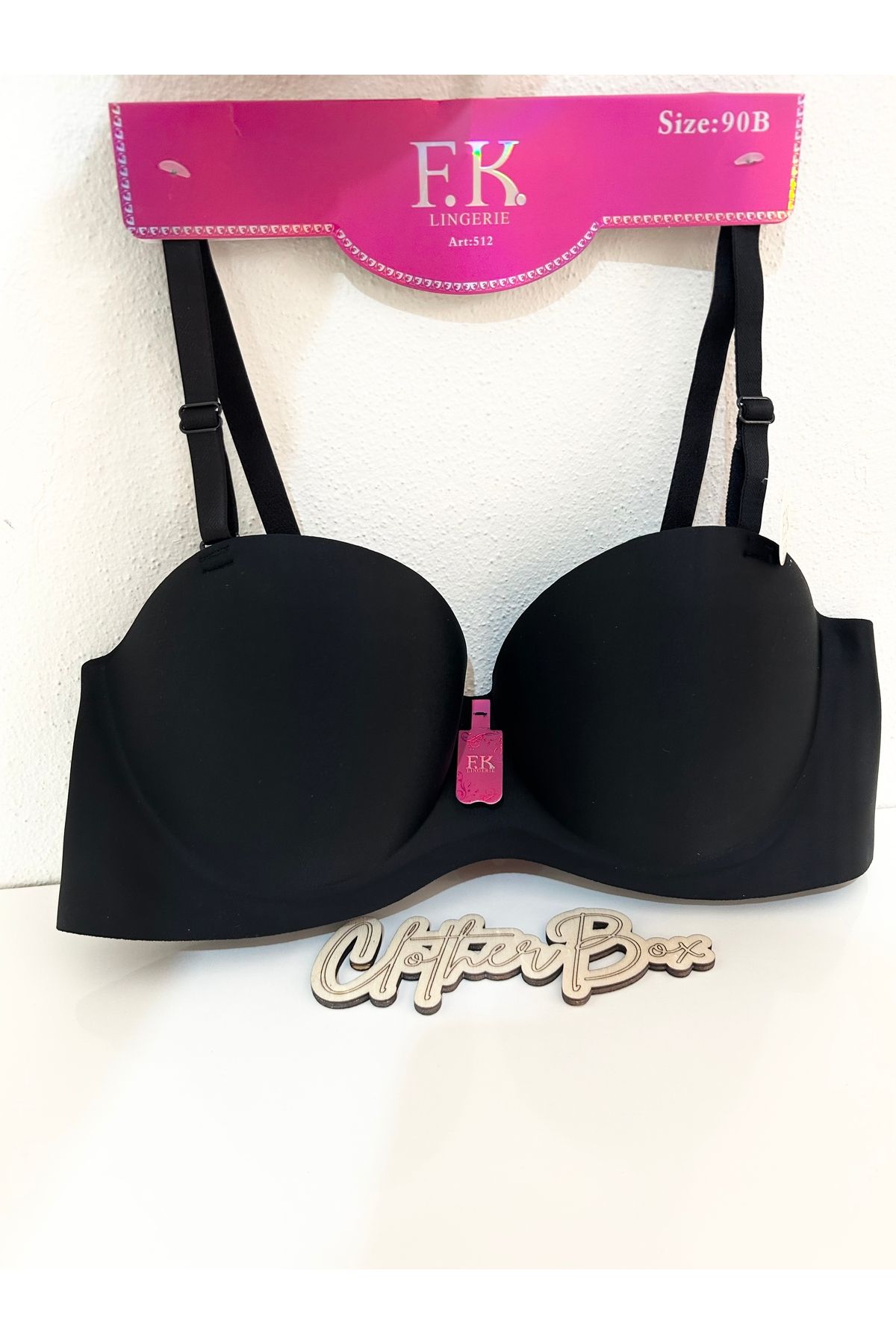 Clothes Box Lazer Kesim Dolgulu ve Çıkarılabilir Askılı Straplez Sütyen