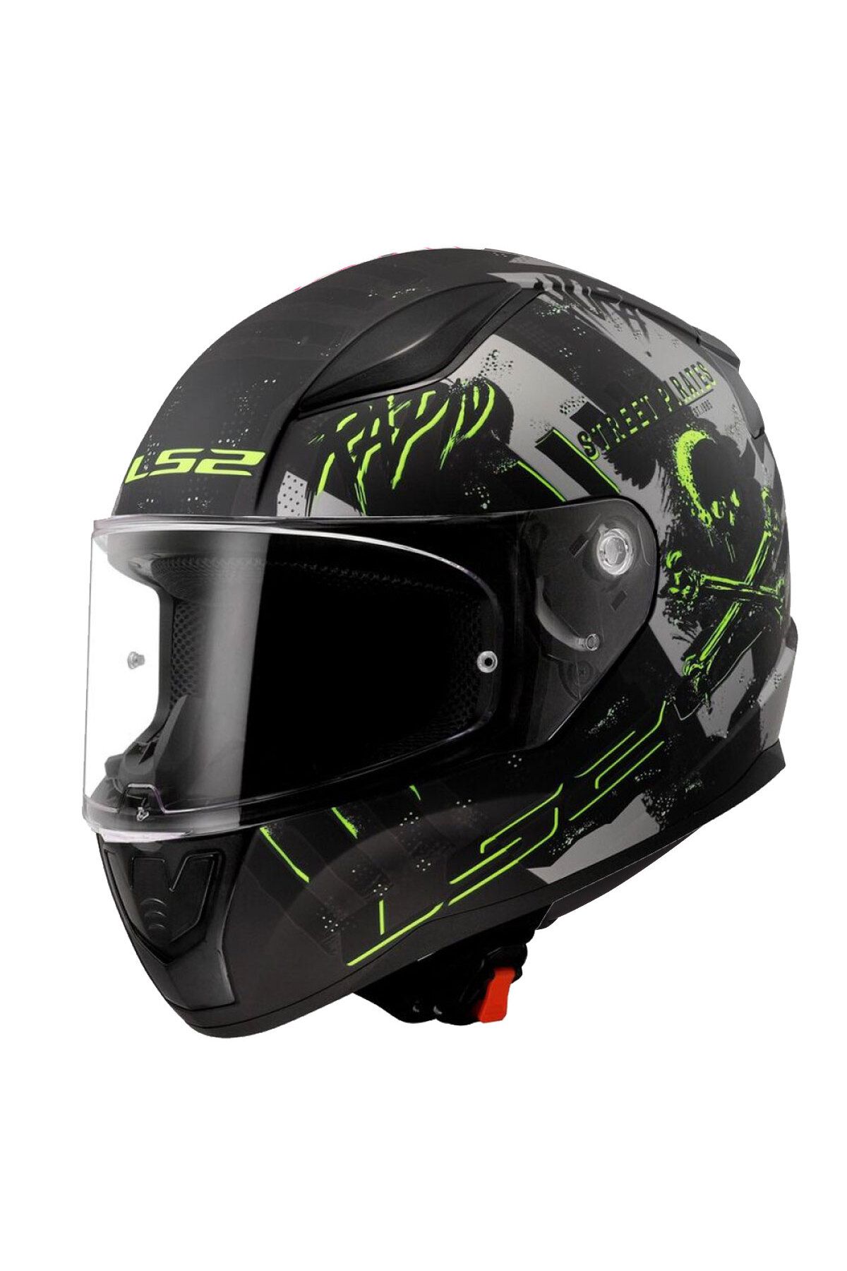 LS2 RAPID 2 PIRATES TITANIUM KASK