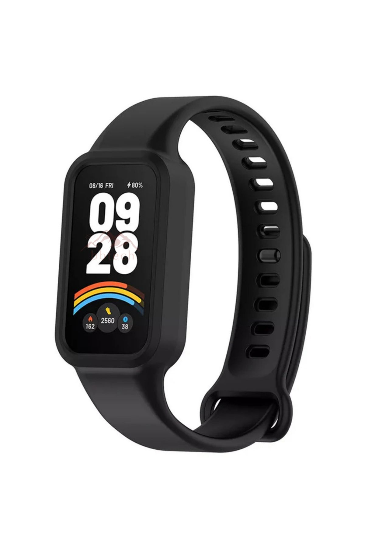 bbtech Xiaomi Smart Band 9 Active & Redmi Smart Band 3 Kasalı Silikon Kordon Mi 9 Active Mi Band 3