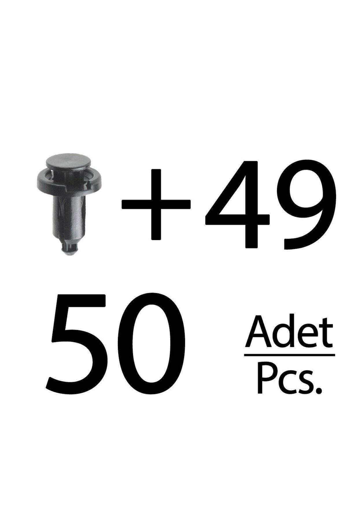 ALPHA AUTO PART Honda için Tampon Klipsi- 50 Adet