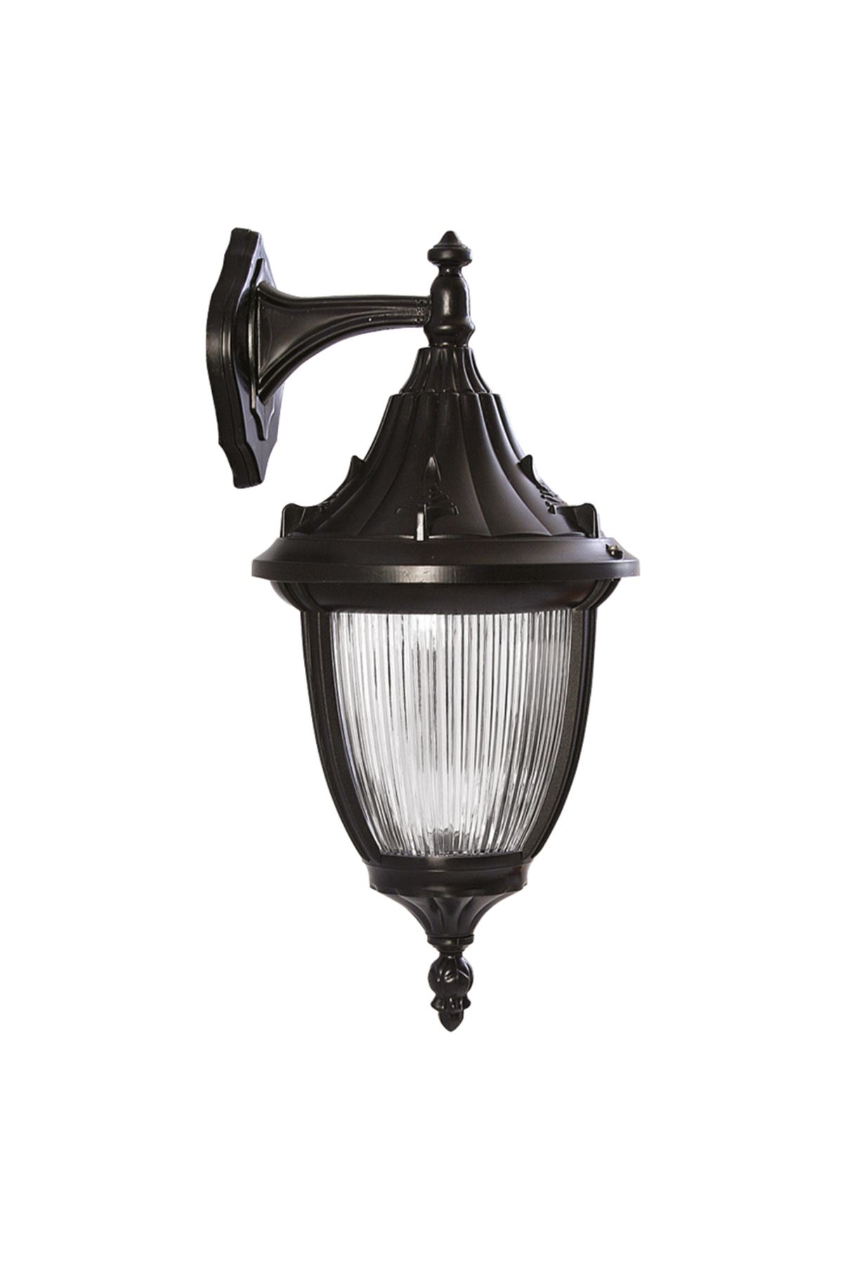 Şanlı Bahçe Aydınlatması Teras Balkon Bahçe Park Lambası Siyah Beyaz Aplik Bahçe Apliği Boy 50 CM