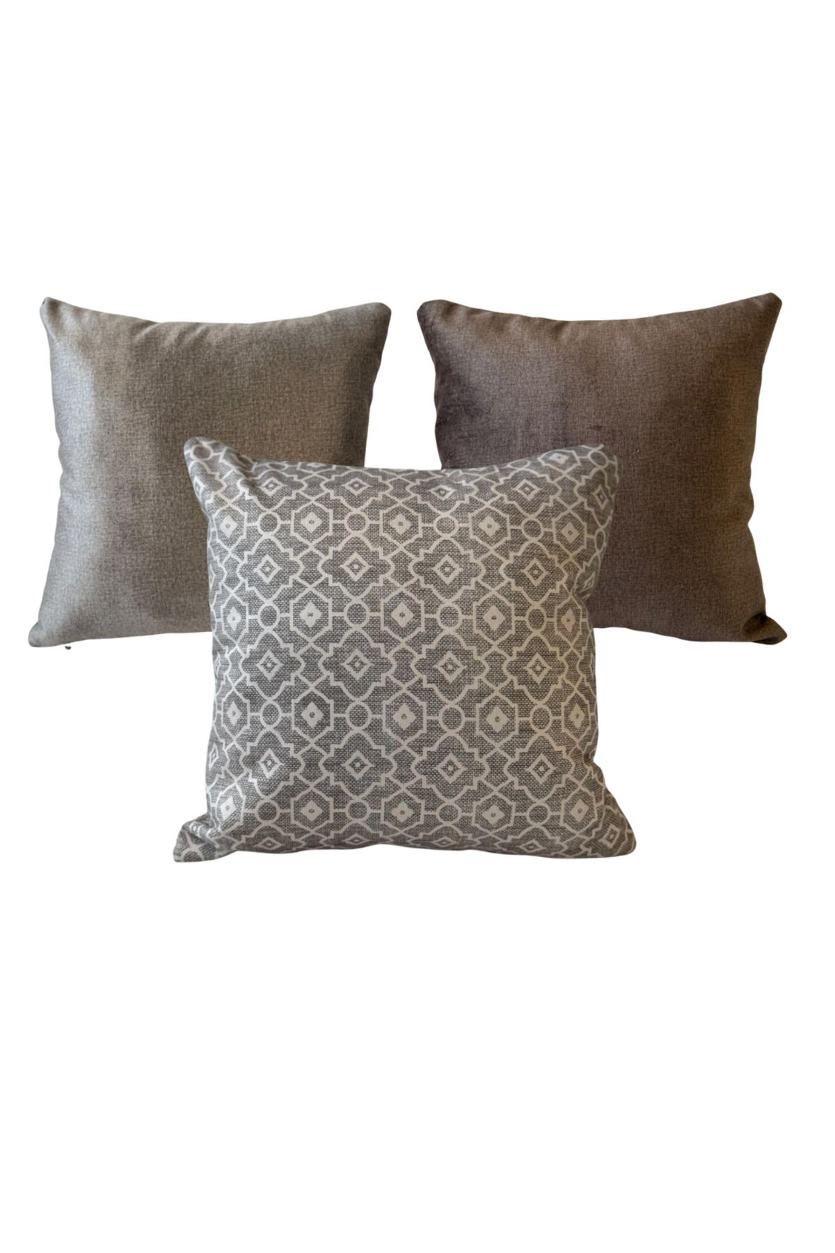 VH HOME Kum & Taş 3’lü Kırlent Kılıfı