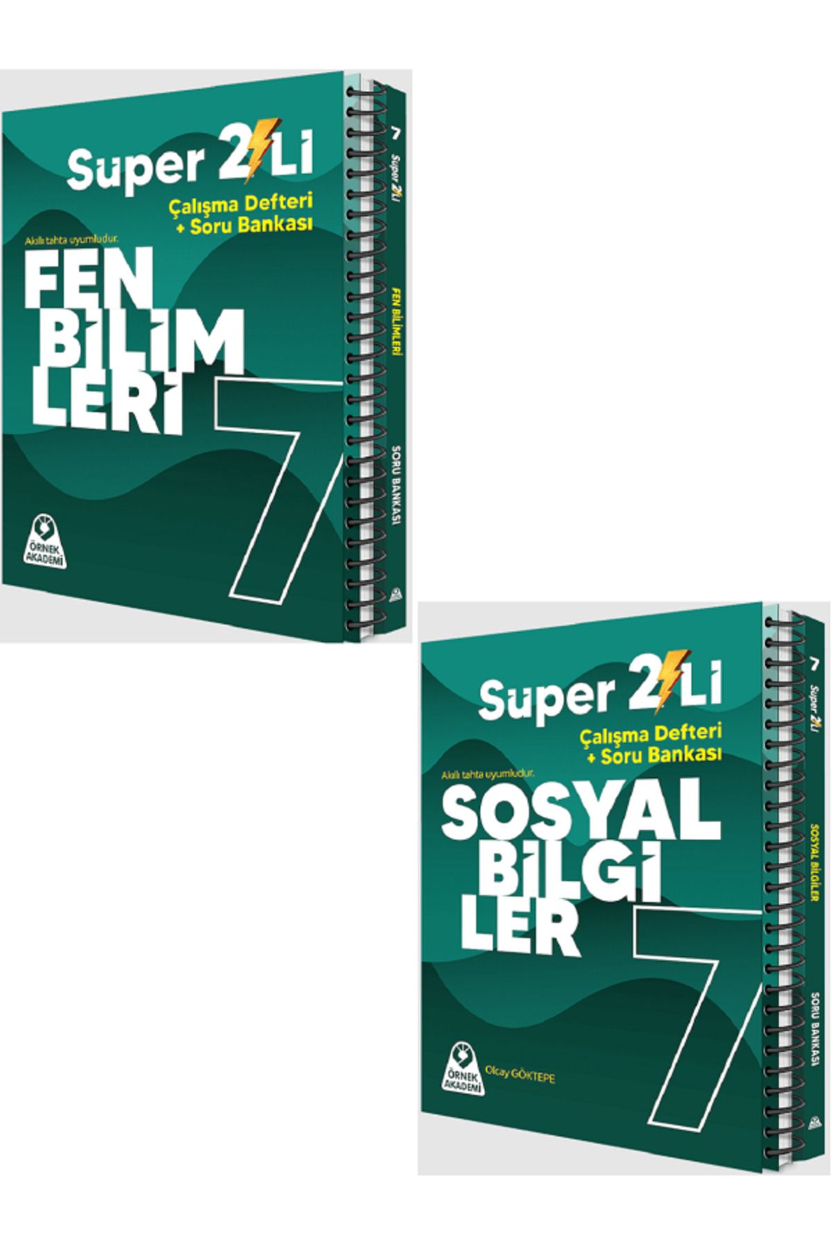 Evrensel İletişim Yayınları 7.Sınıf Örnek Akademi Fen Bilimleri + Sosyal Bilgiler Süper 2'Li Soru Bankaları / 2'Li SET