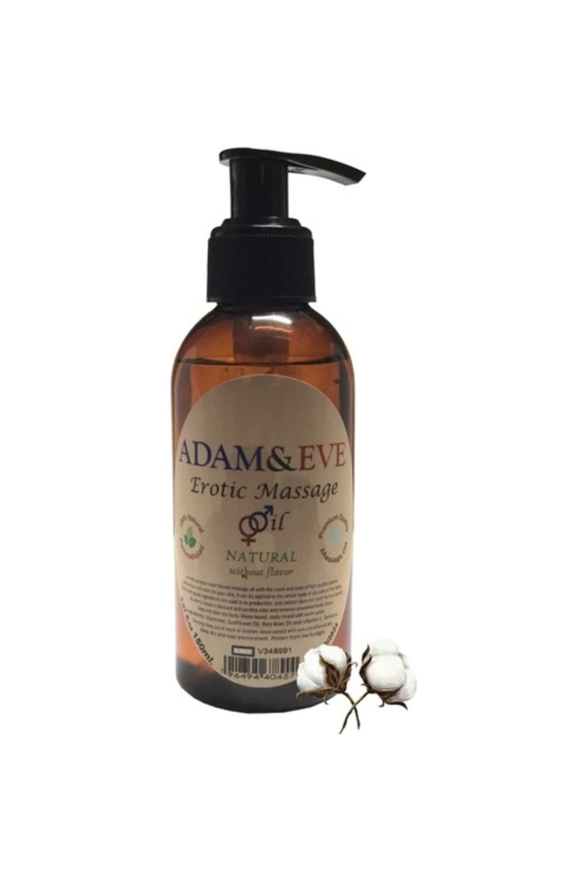 Emper Adam & Eve Natural Massage Oil Kokusuz Vücut Masaj Yağı 2adet 120 Ml
