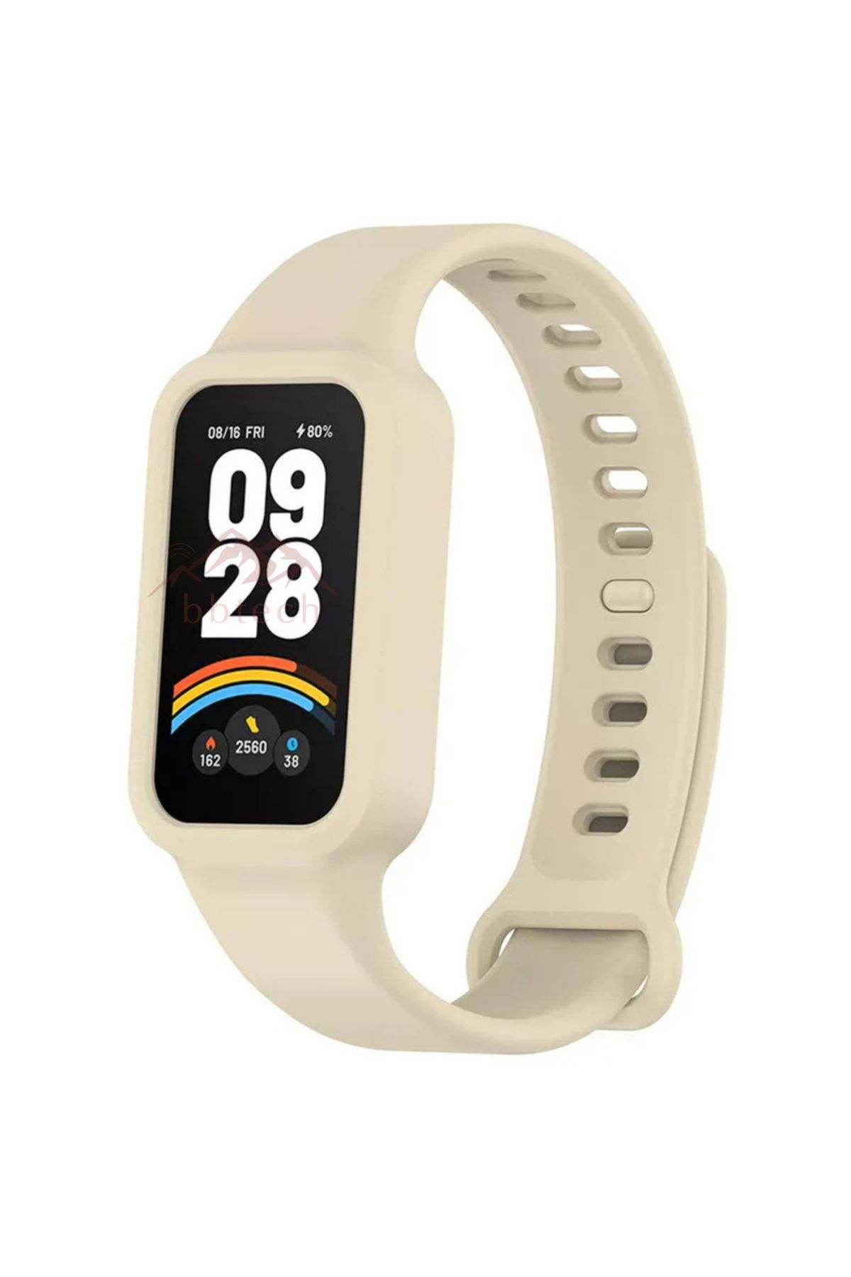 bbtech Xiaomi Smart Band 9 Active & Redmi Smart Band 3 Kasalı Silikon Kordon Mi 9 Active Mi Band 3