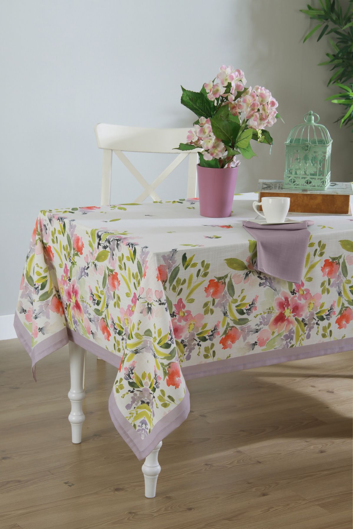 NEEA HOME Modern Dijital Baskı Masa Örtüsü 150x260 – Canlı Renkler – Yıkanabilir Polyester - Solmaz -Çekmez