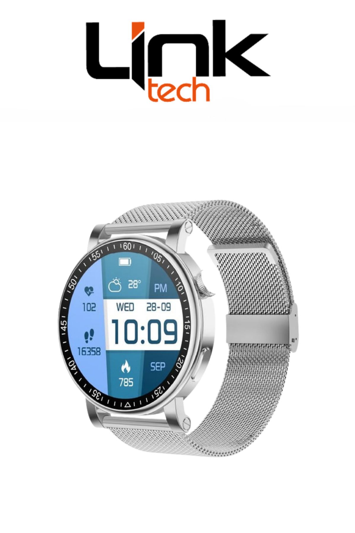 Linktech S91 Premium LT Watch 49mm Süper Amoled IP67 Suya Dayanıklı Akıllı Saat
