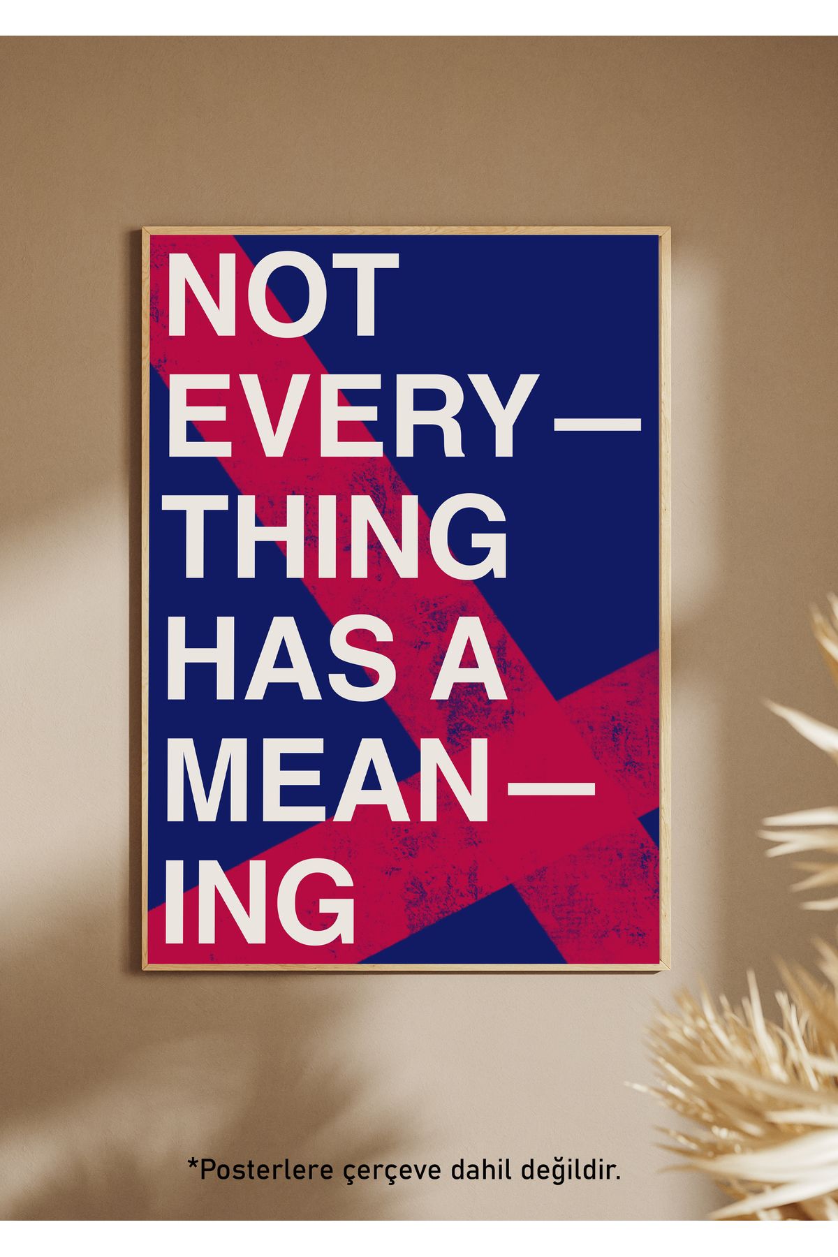 One Little Happiness NOT EVERYTHING Poster Estetik Duvar Posteri , Çerçevesiz Poster