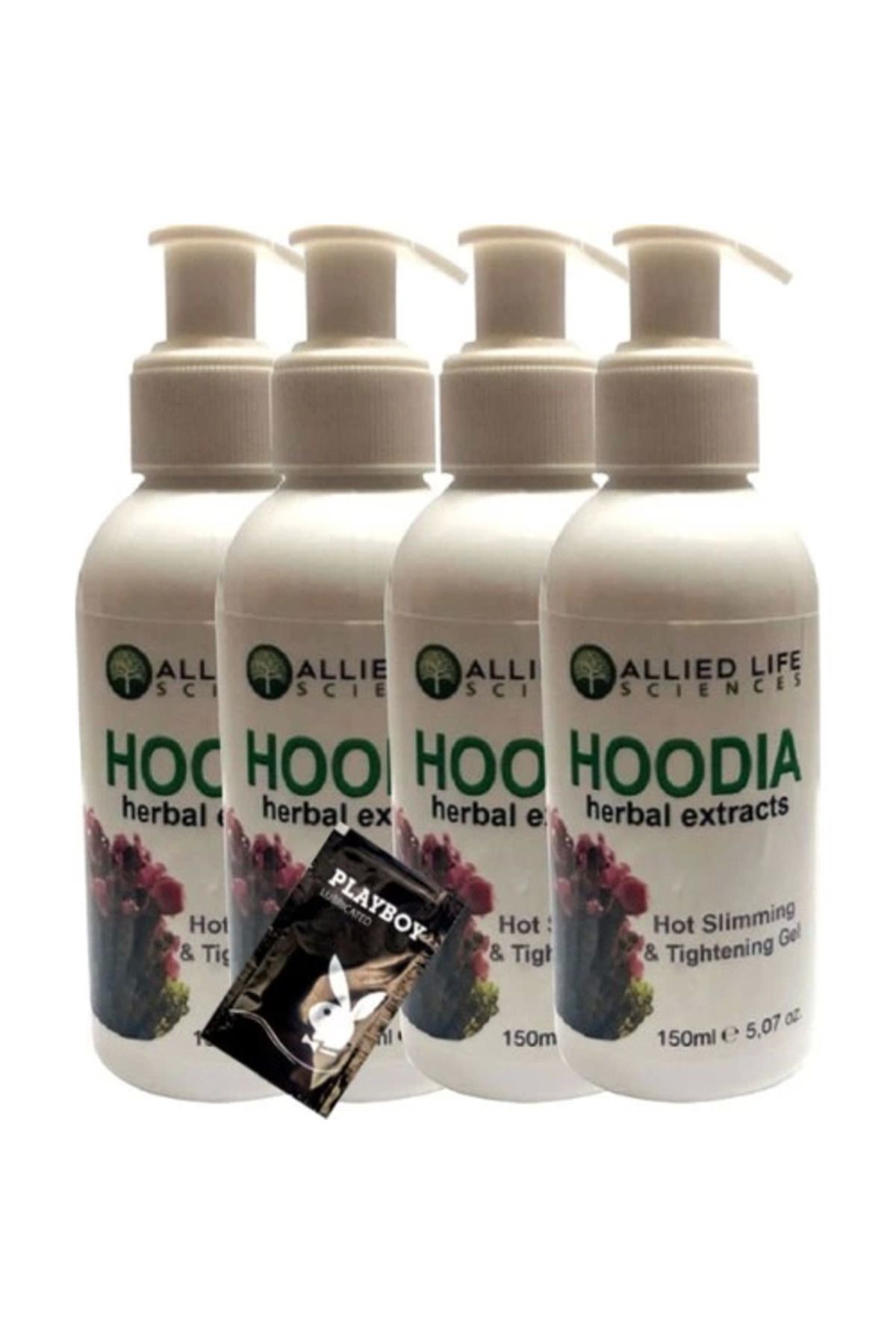 Emper Allied Life Sciences Hoodia Herbal Extracts Hot Slimming & Tightening Gel 150 ml x 4 adet + Jel