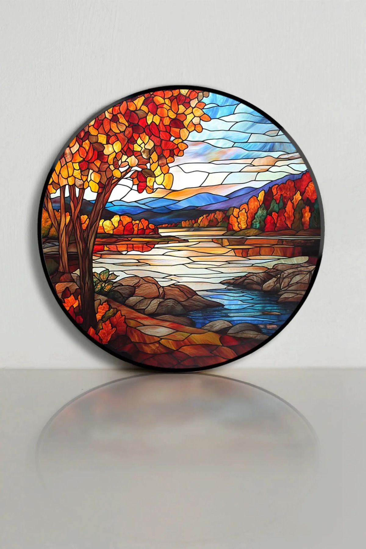 bds art sanatı evinize taşır Altın Sonbahar Vitray Spektrum™ Stained Glass Serisi