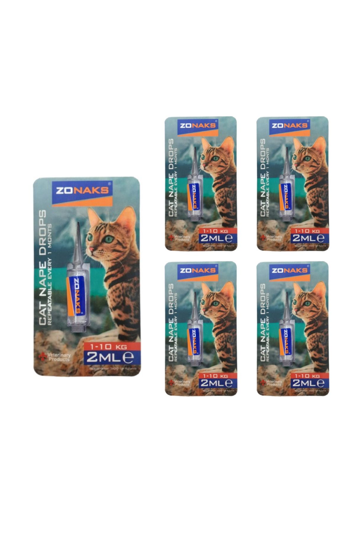 Zonaks Kedi Nape Drops 2 ML Aramotik Damla 5 Adet
