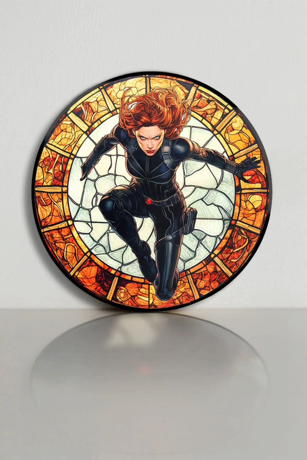 bds art sanatı evinize taşır Flame Widow Vitray Spektrum™ Stained Glass Serisi