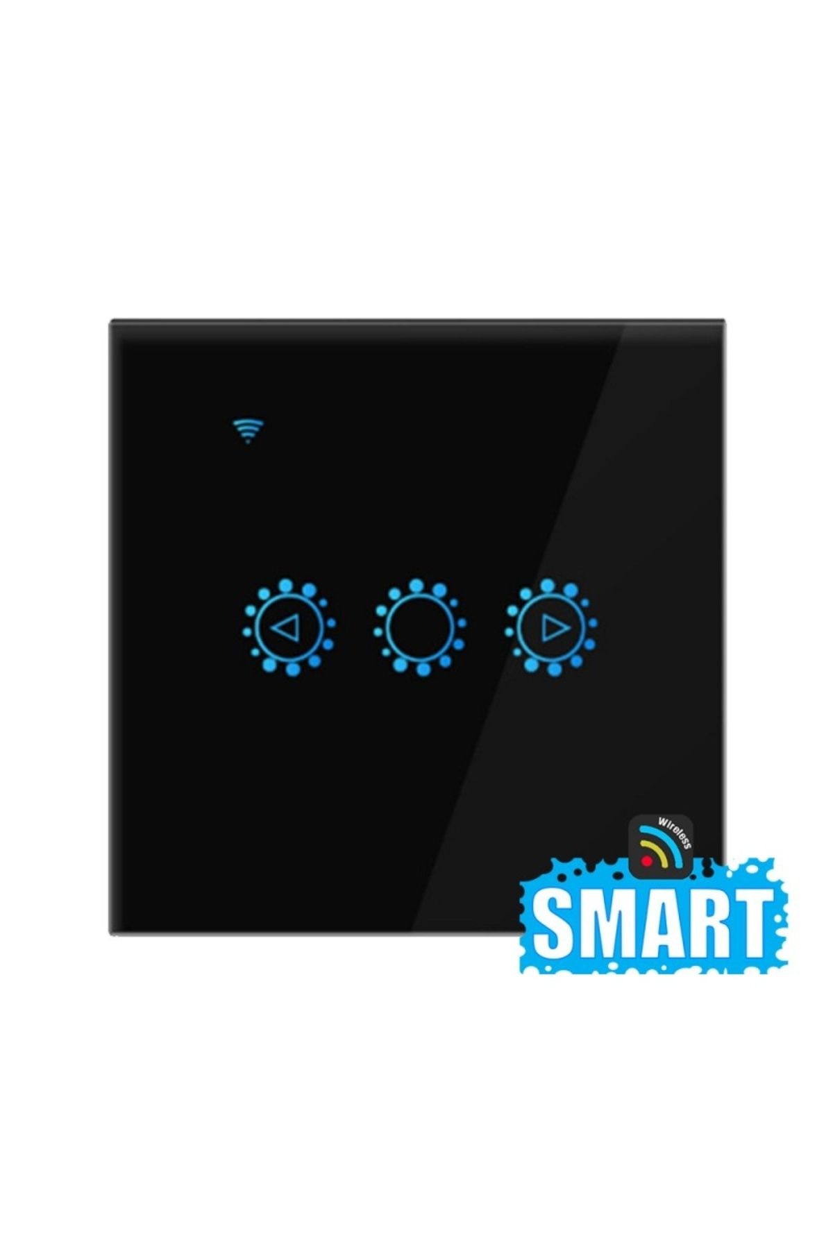 TECHSTAR-Întrerupător tactil inteligent, wireless 2,4 GHz, variator de intensitate, sticlă securizată, design modern, iluminare LED, 5