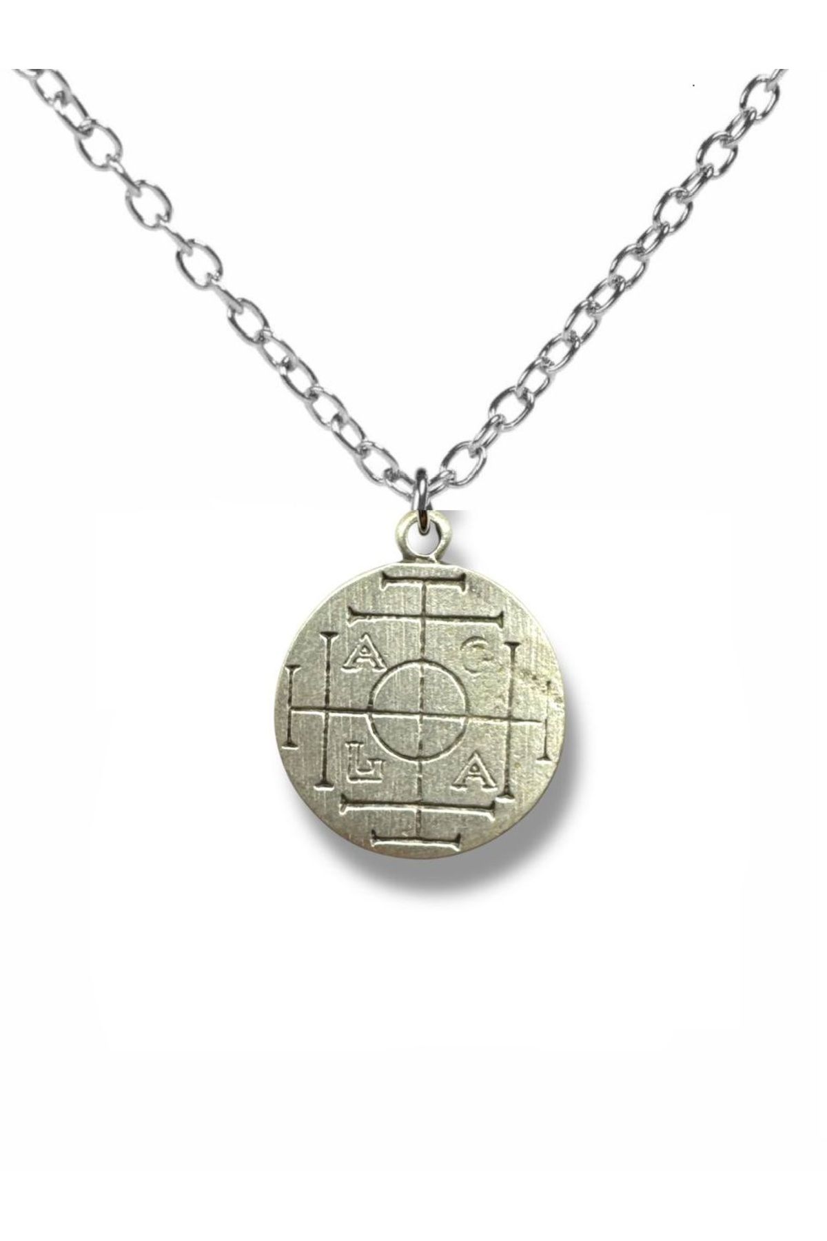 Herşey Nota Sigil of Fortune – Ortaçağ Tılsımı Zenginlik ve Bereket Unisex Kolye (60 cm Zincirli)