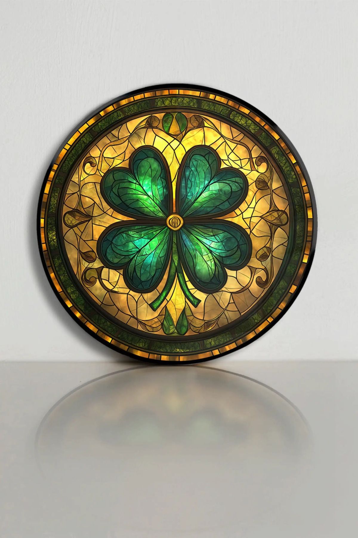 bds art sanatı evinize taşır Şans Yoncası Vitray Spektrum™ Stained Glass Serisi