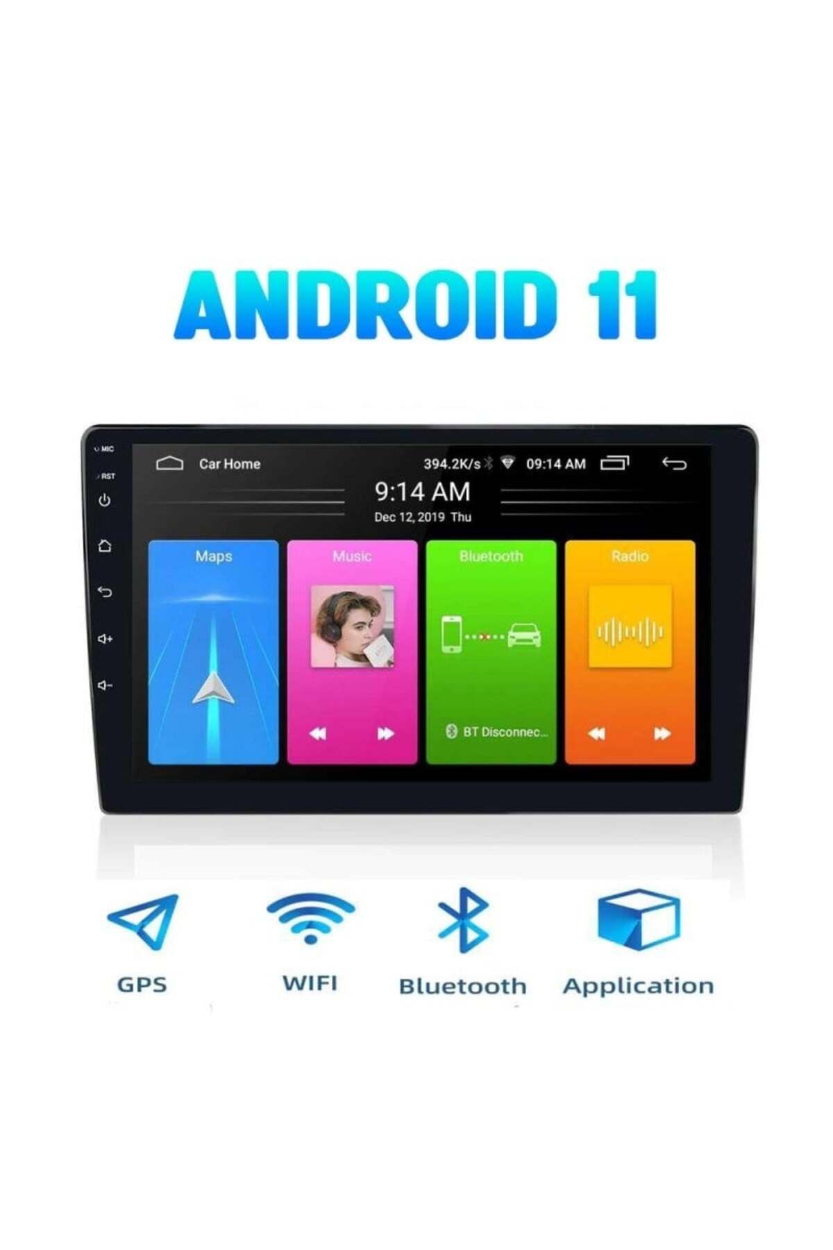 TECHSTAR-Auto Navigation Techstar® H700, Android 11, 1DIN, Apple CarPlay, Android Auto, Wireless, HD Touch Sc 4