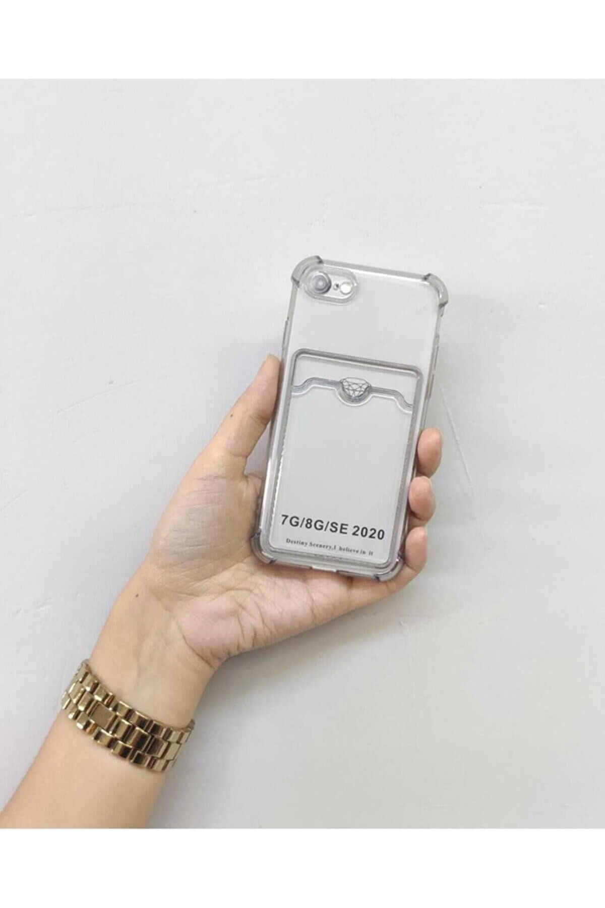 mazıdağı where AKSESUAR iphone 7/8 / SE 1 / SE 2 / SE 3 (5.4) Uyumlu Lüx Kartlıklı Şeffaf Telefon Kılıf