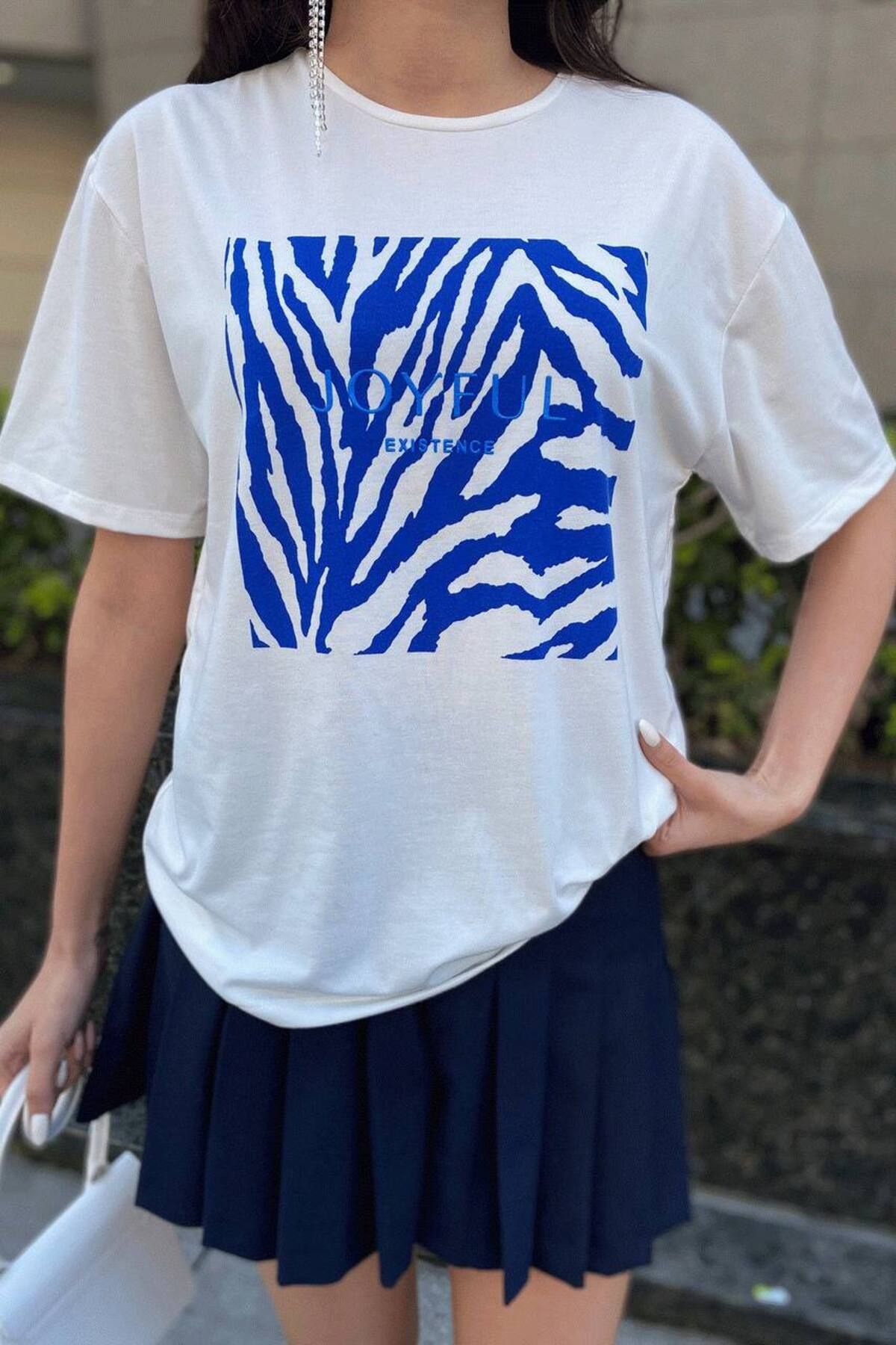 FioriModa Yazılı Basılı Tshirt