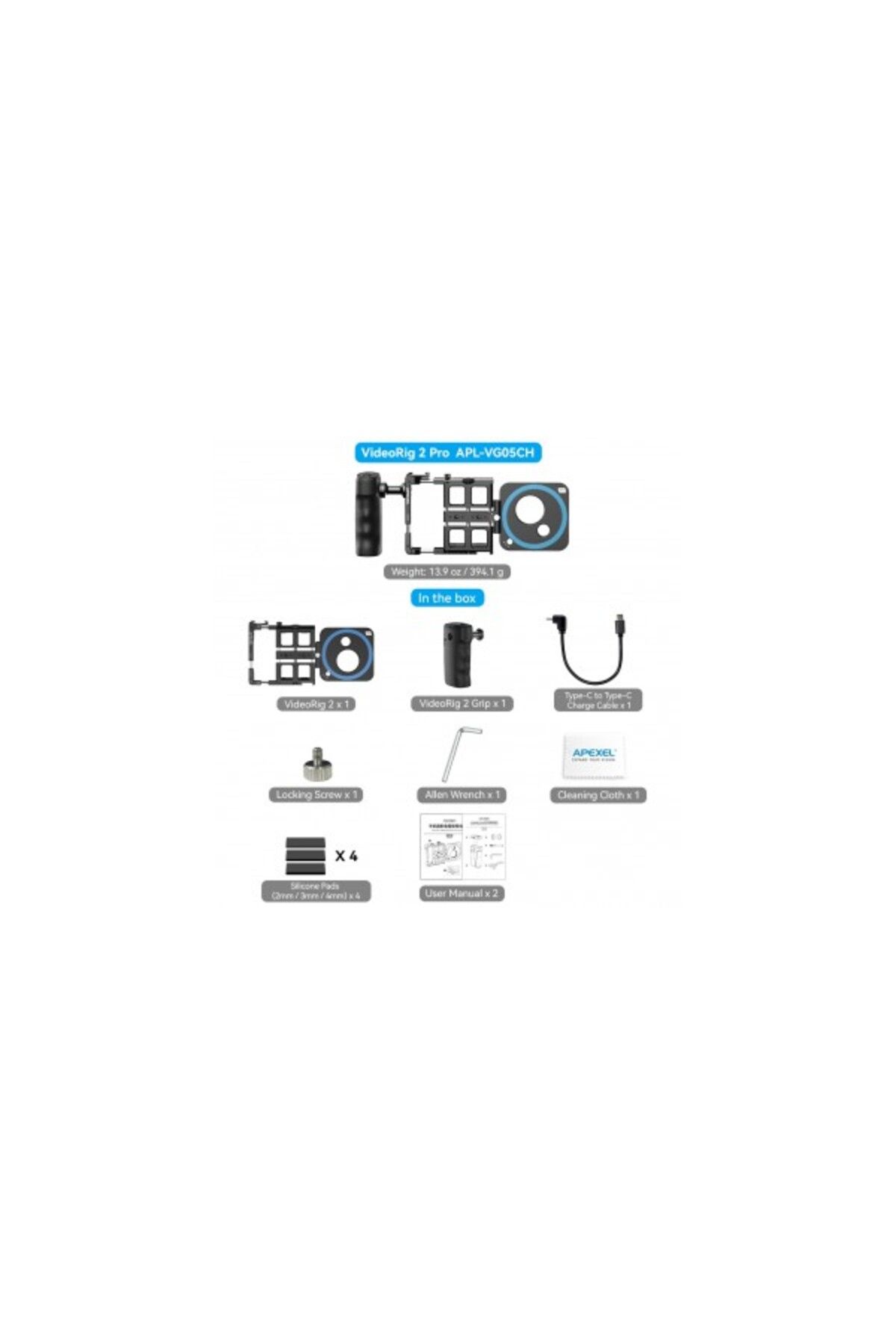 APEXEL-Professional Mobile Filming Kit, Apexel, VideoRig 2 Pro APL-VG05CH 8