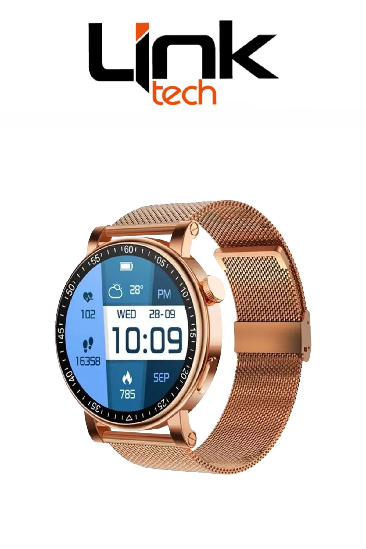 Linktech S91 Premium LT Watch 49mm Süper Amoled IP67 Suya Dayanıklı Akıllı Saat