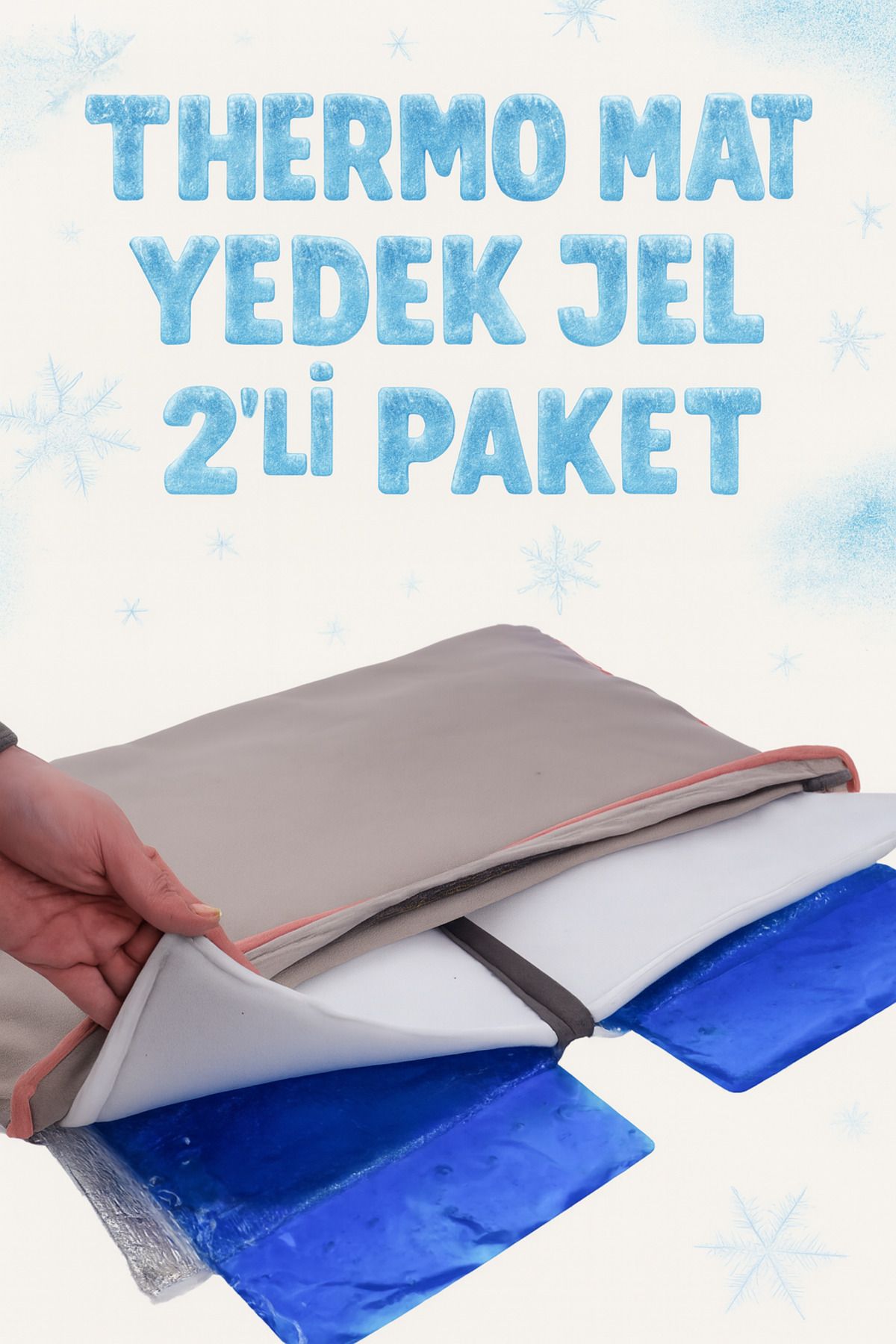 Jungolica Pet Products Thermo Mat İçin Yedek Soğutucu & Isıtıcı Jel – 2 Adet (26 x 35), Tekrar Kullanılabilir Jel Ped