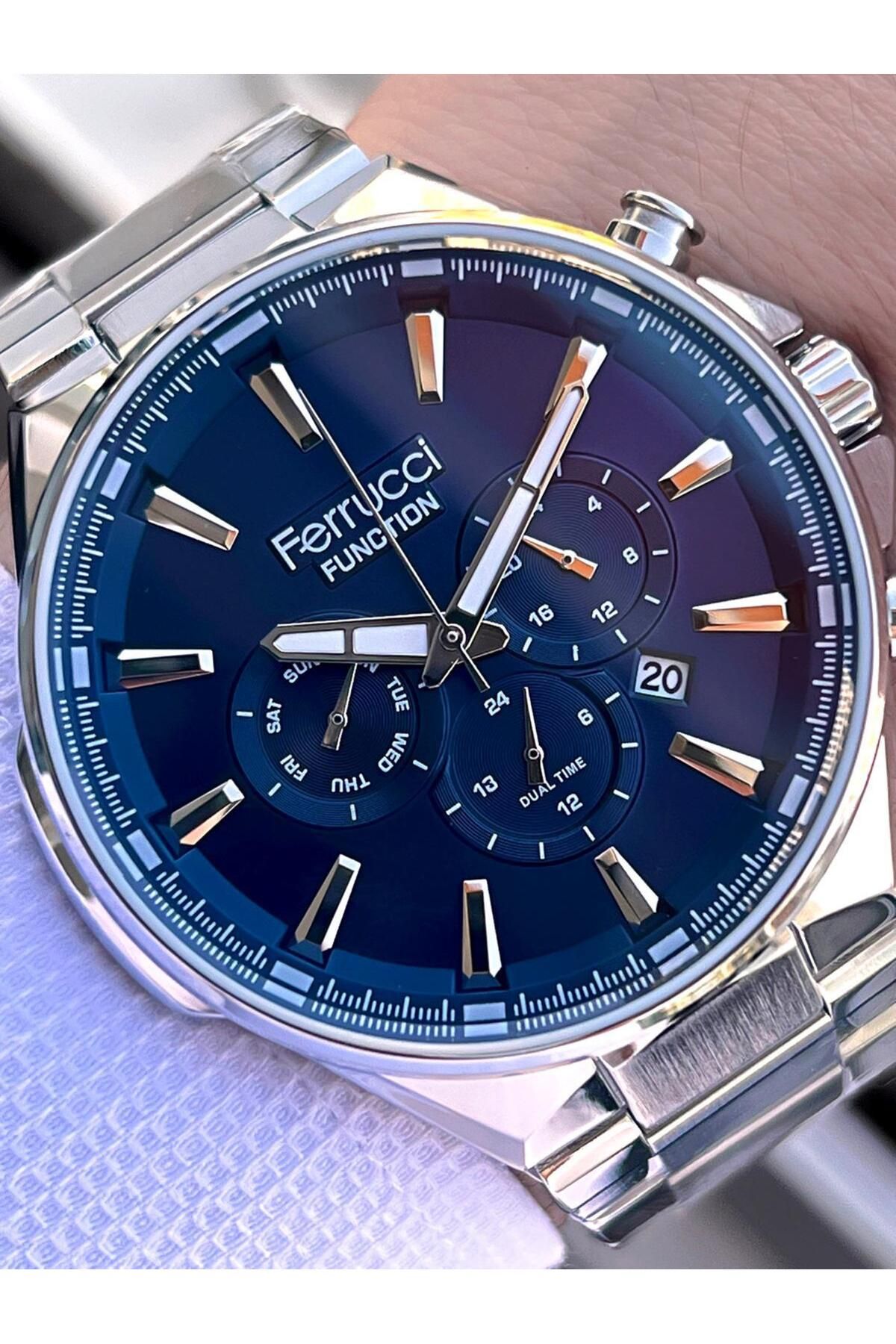 Ferrucci 2 Yıl Garantili Çelik Kordon İç Kadran Özellikleri Aktif 3 Atm Erkek Kol Saati EF.12654.01